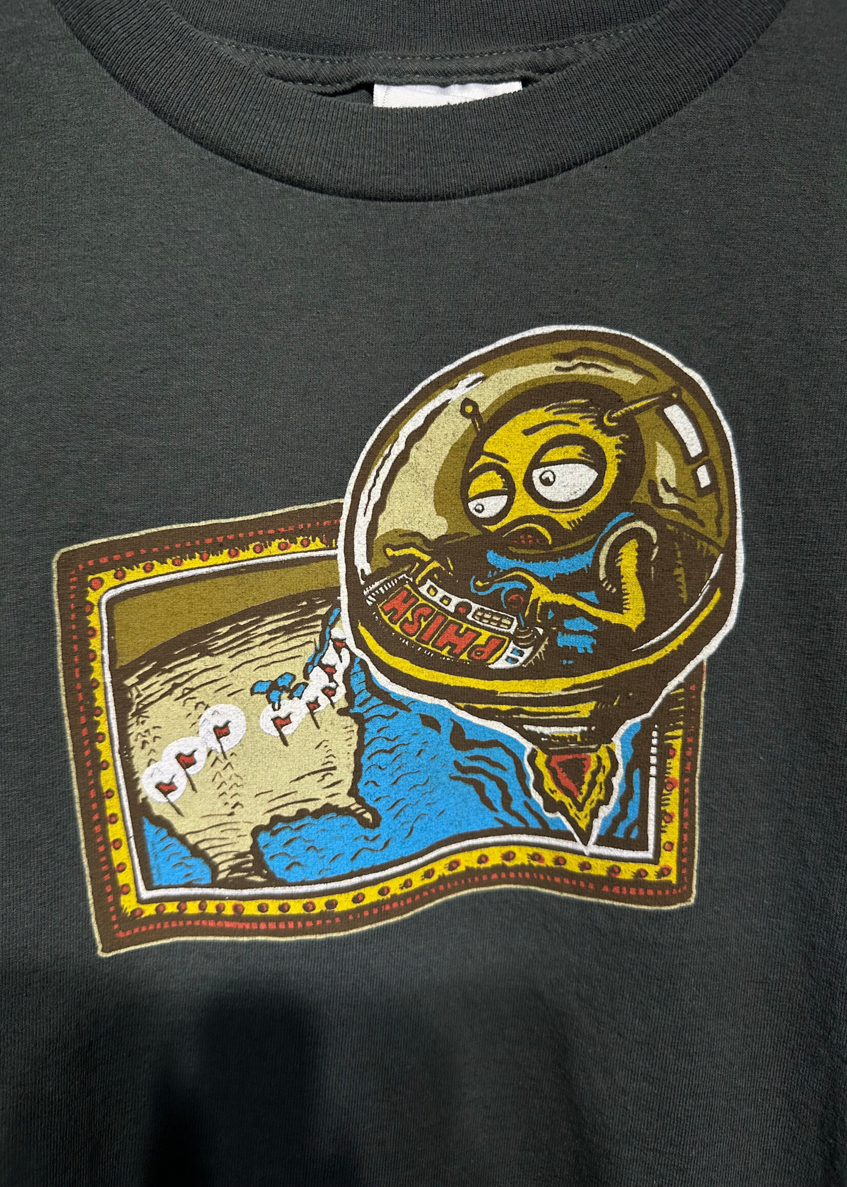 03 Phish Green Tour Tee L