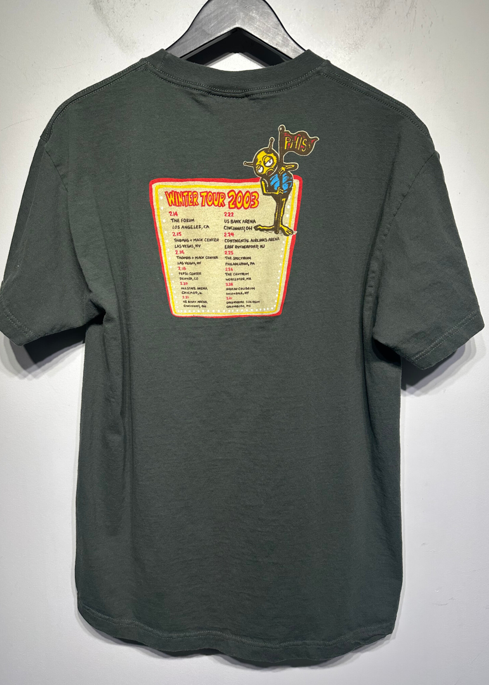 03 Phish Green Tour Tee L