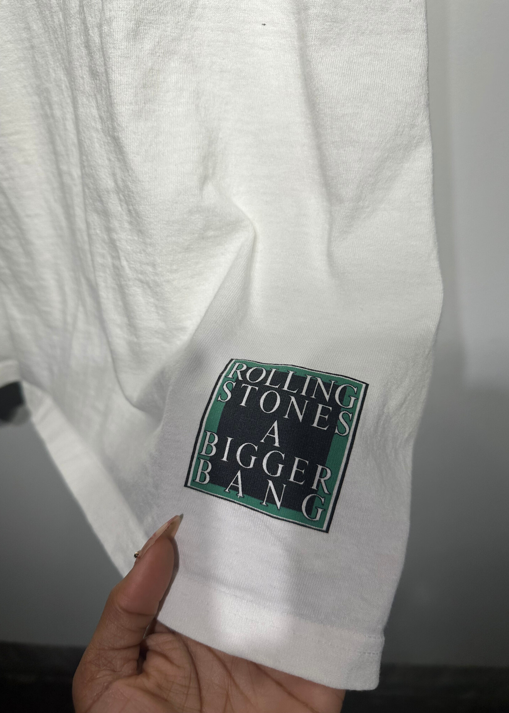 05 Rolling Stones Bigger Bang White Tee L