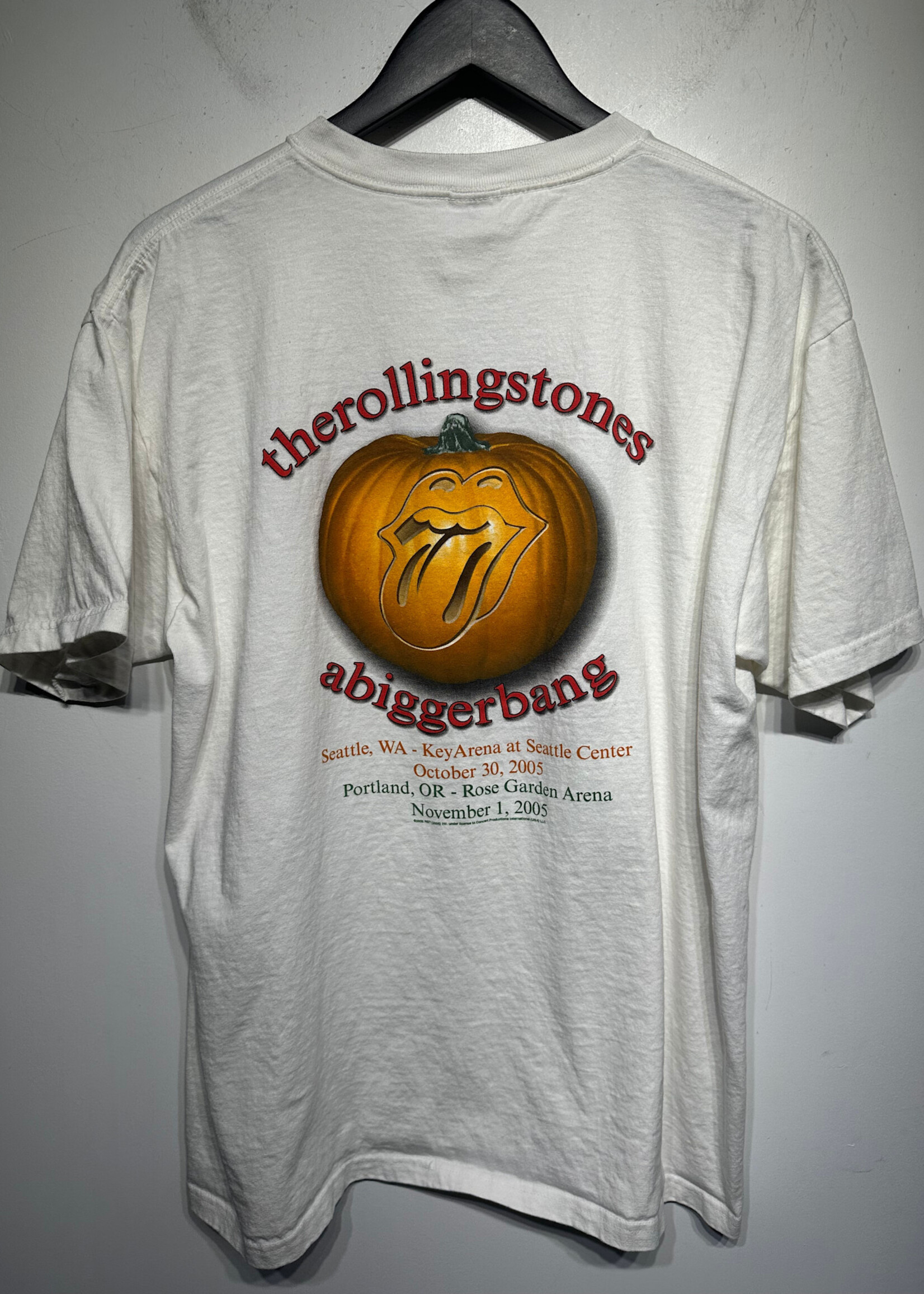 05 Rolling Stones Bigger Bang White Tee L