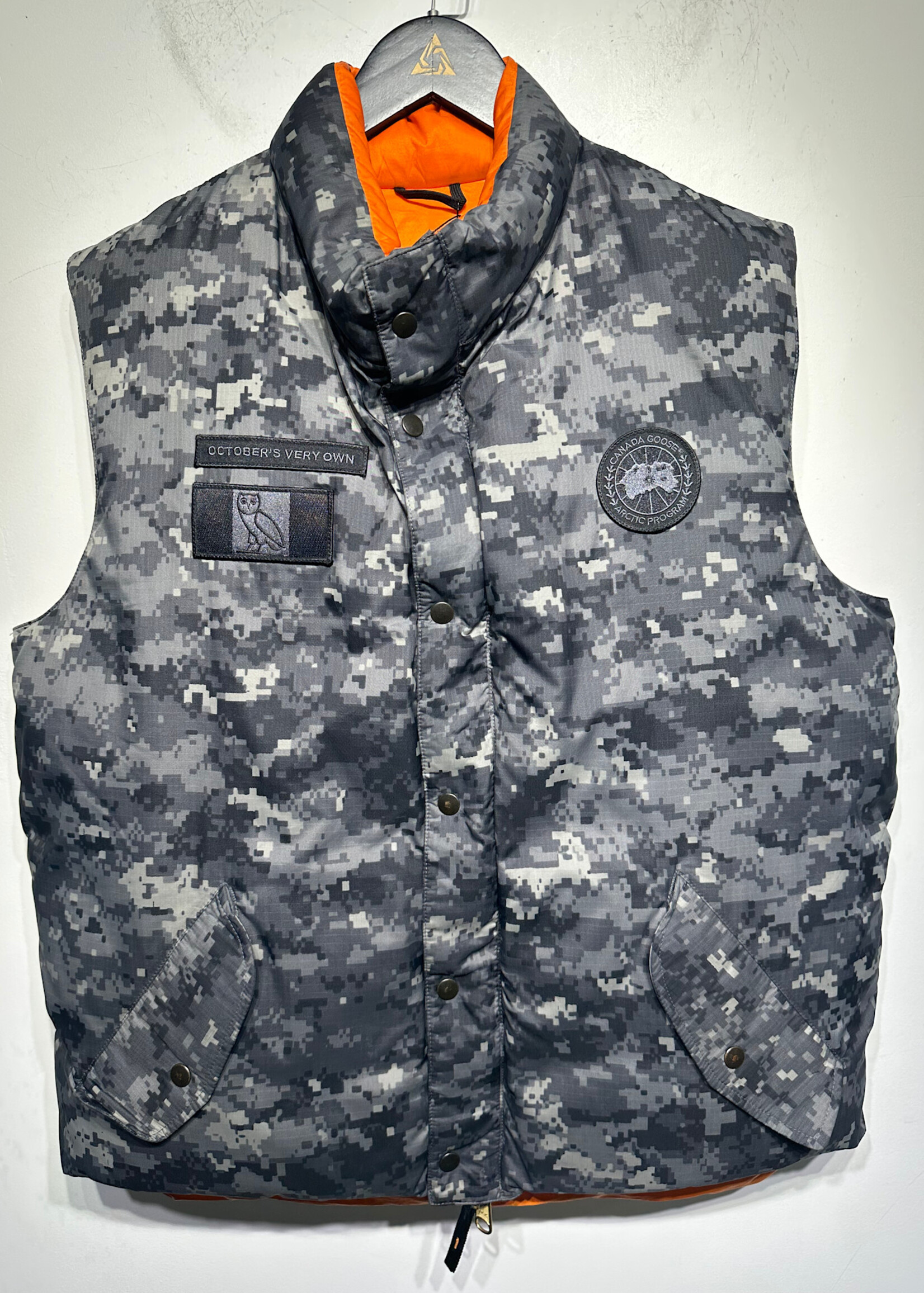 OVO x Canada Goose Camo Puffer Vest L