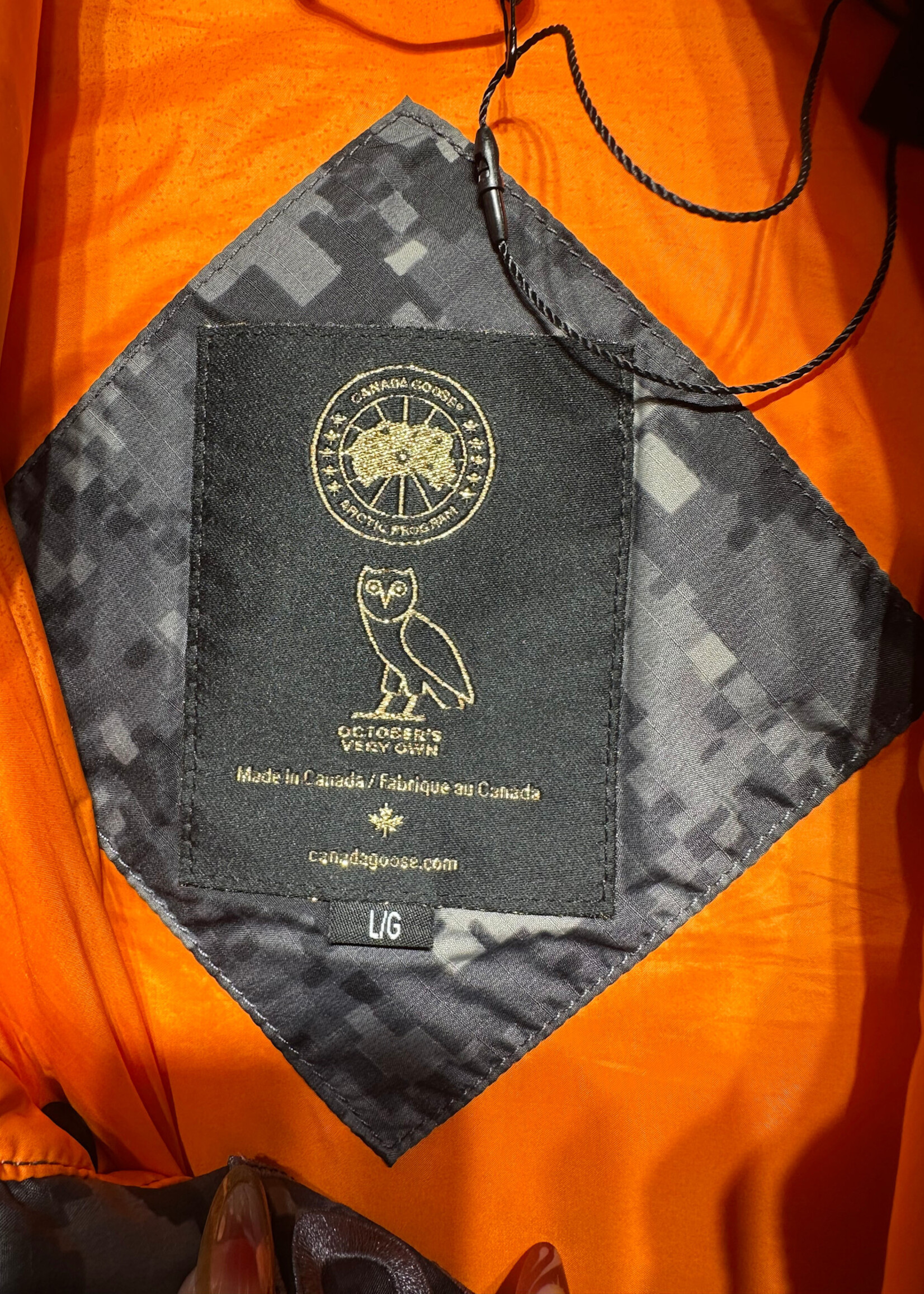 OVO x Canada Goose Camo Puffer Vest L