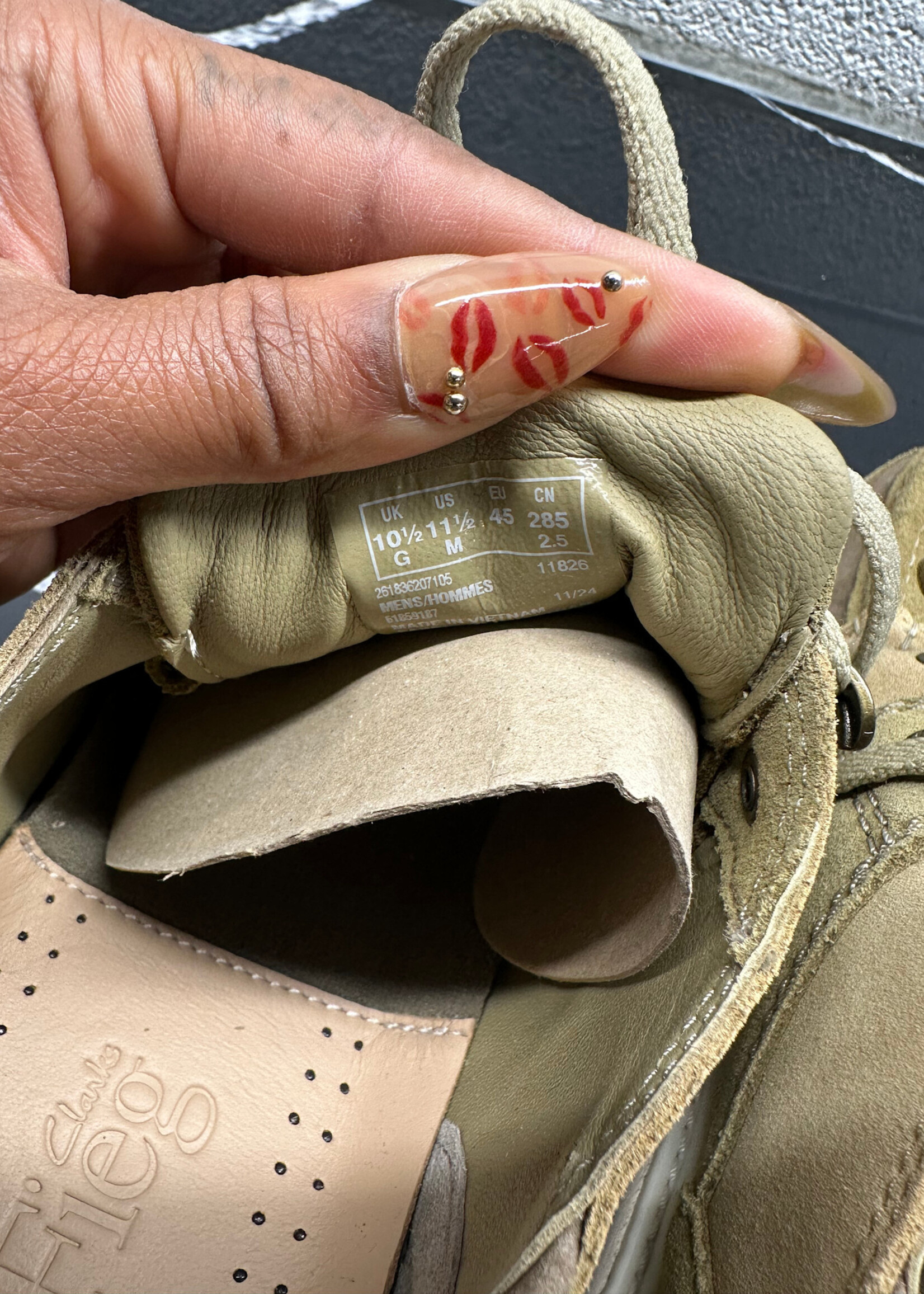 Clarks Fieg Tan NWT Masc 11.5