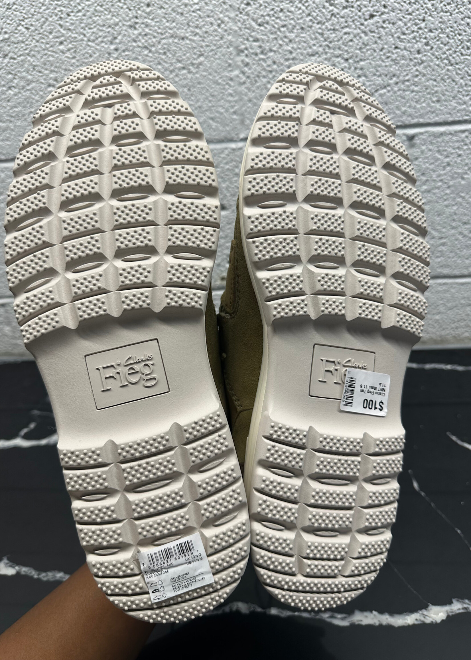 Clarks Fieg Tan NWT Masc 11.5