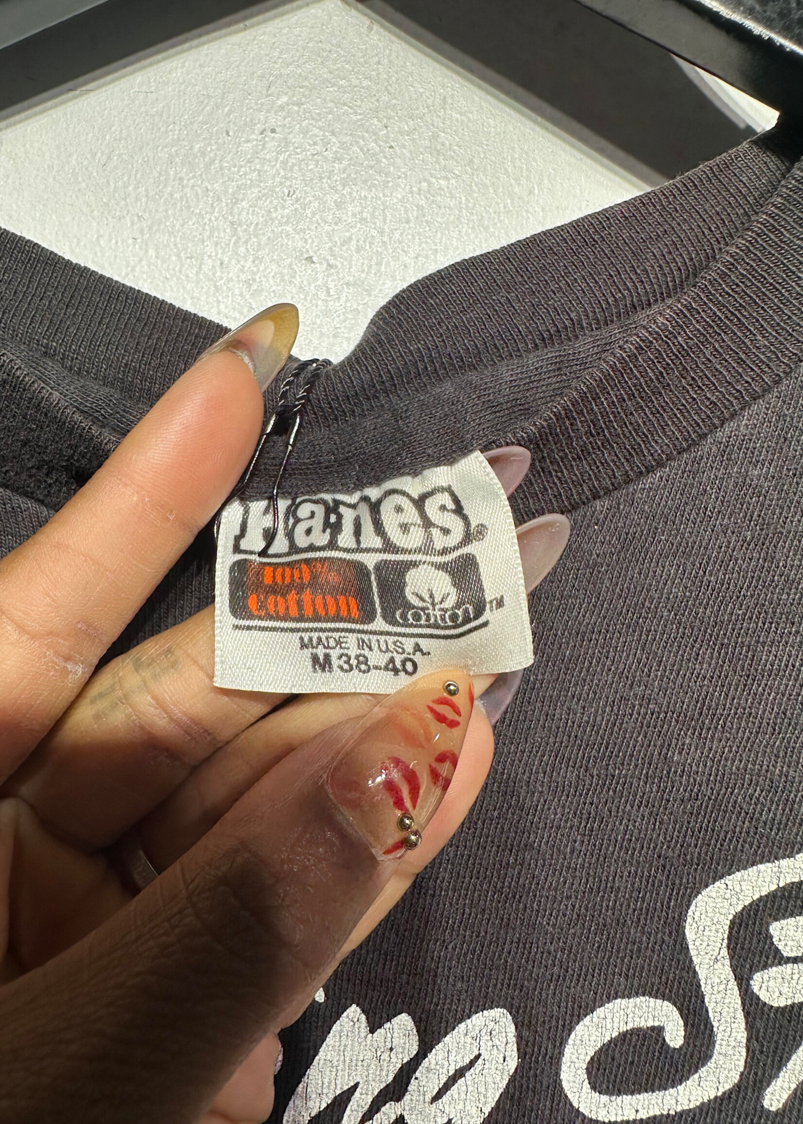 1981 Rolling Stones Flag Tee W TICKET M