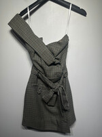NWT Lovers + Friends Houndstooth One Strap Dress XS