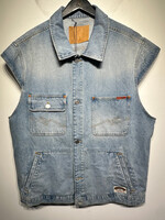 NWT MARTINE ROSE DENIM GILET VEST L
