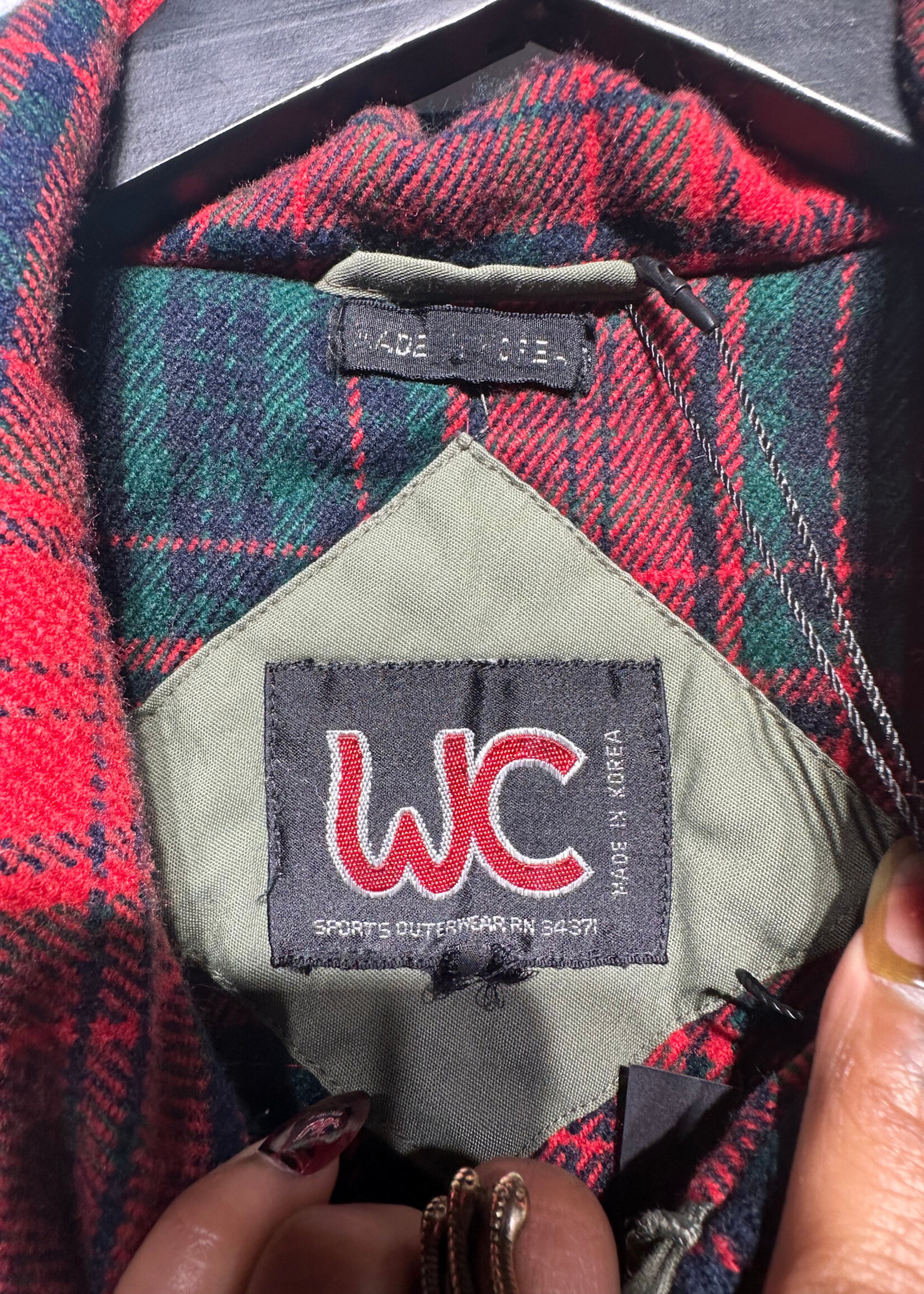 WC Vintage Green Bomber Jacket Masc L
