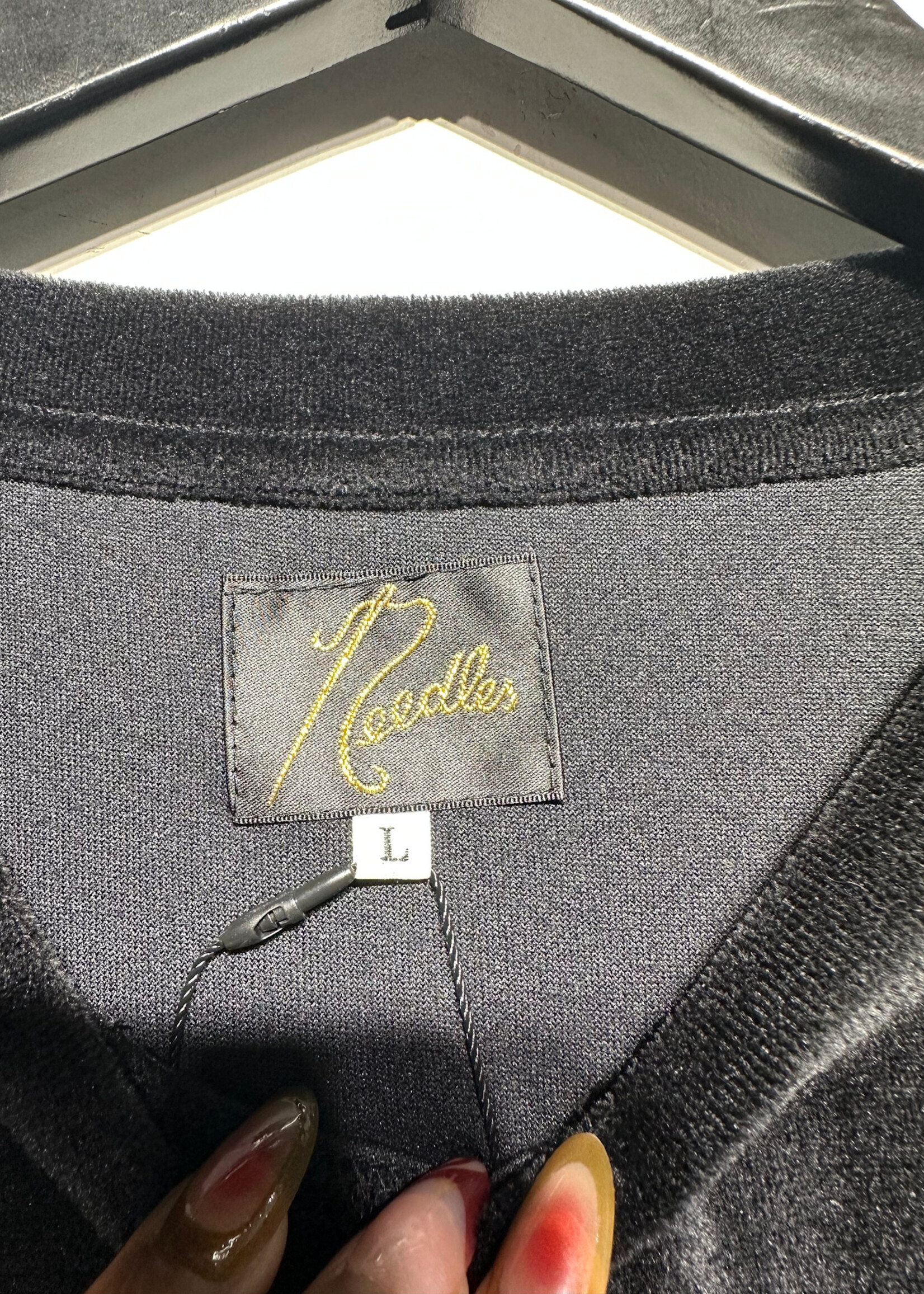 NEEDLES VELOUR BUTTERFLY POCKET TEE L