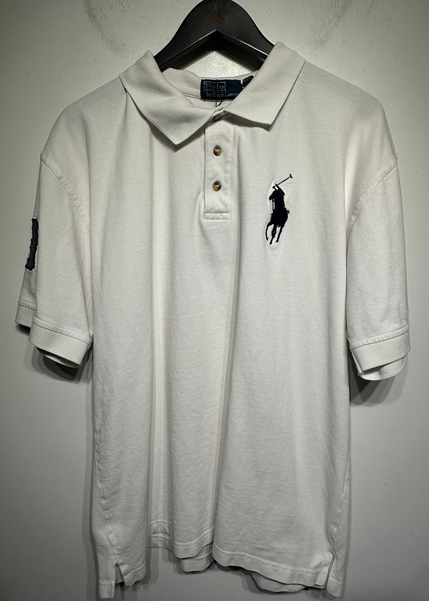 RALPH LAUREN WHITE POLO TEE XXL