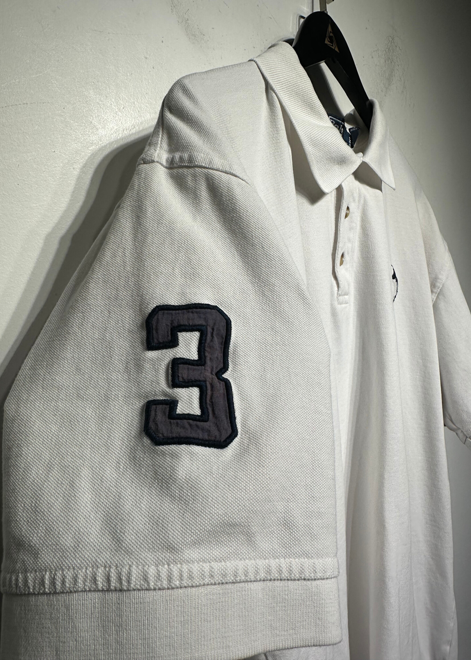 RALPH LAUREN WHITE POLO TEE XXL