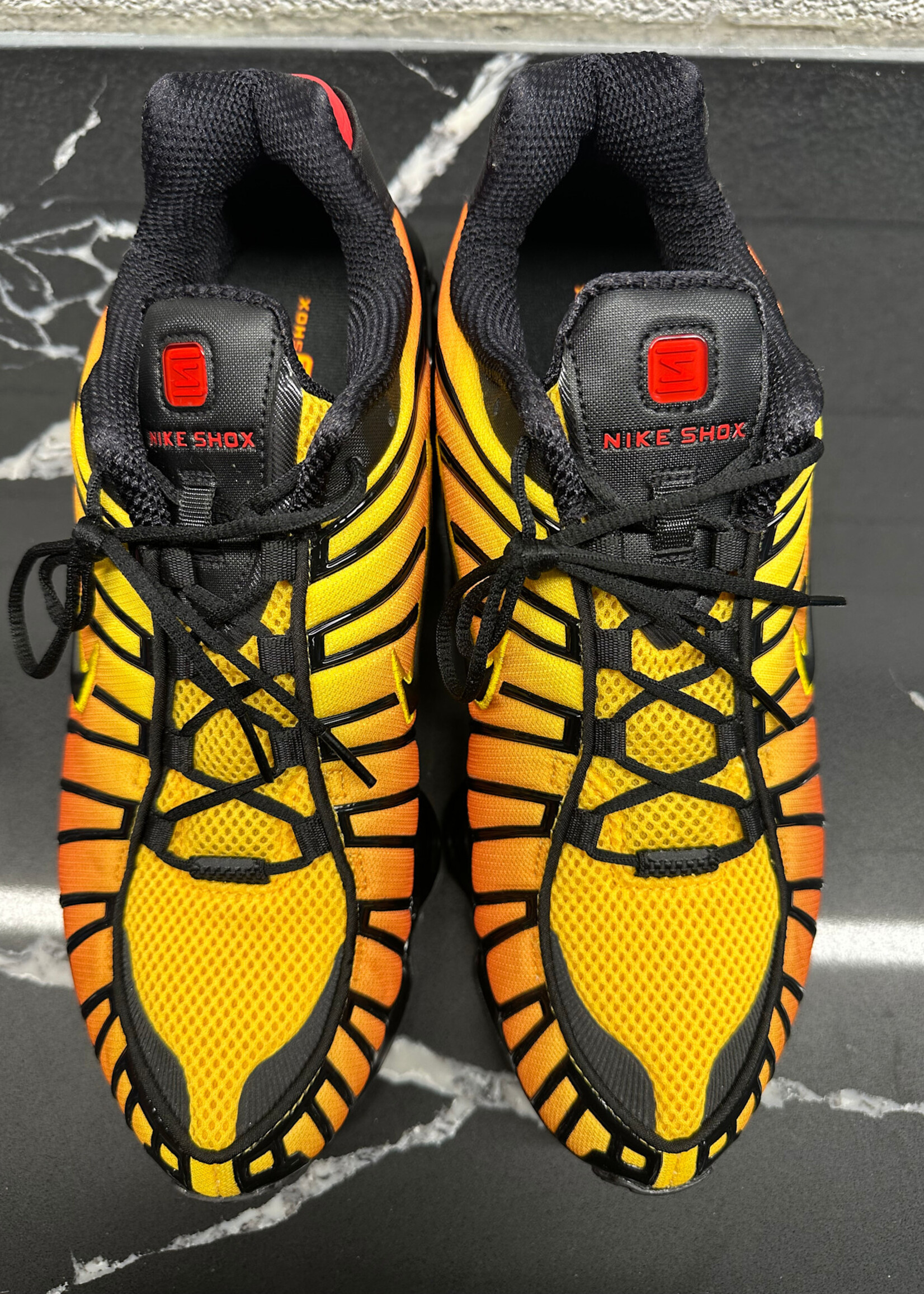Nike Yellow Orange Shox 11.5