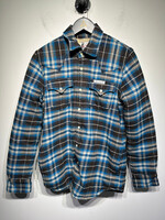 True Religion Blue Sherpa Lined Flannel S