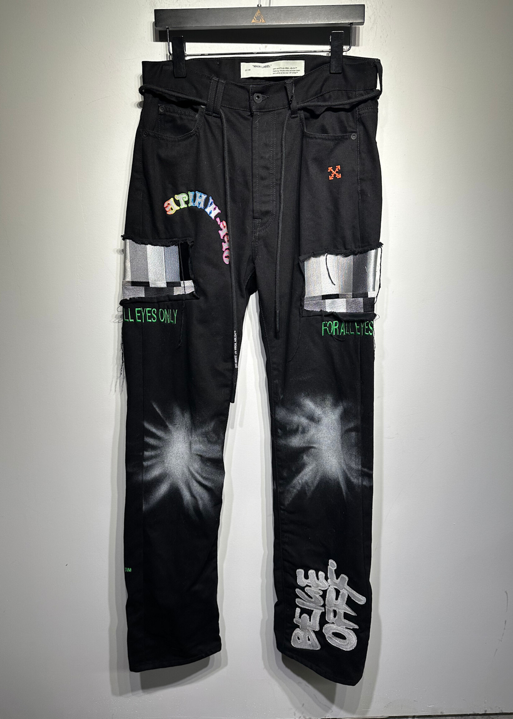 Off-White x EV Bravado Patch Pants Unisex 31