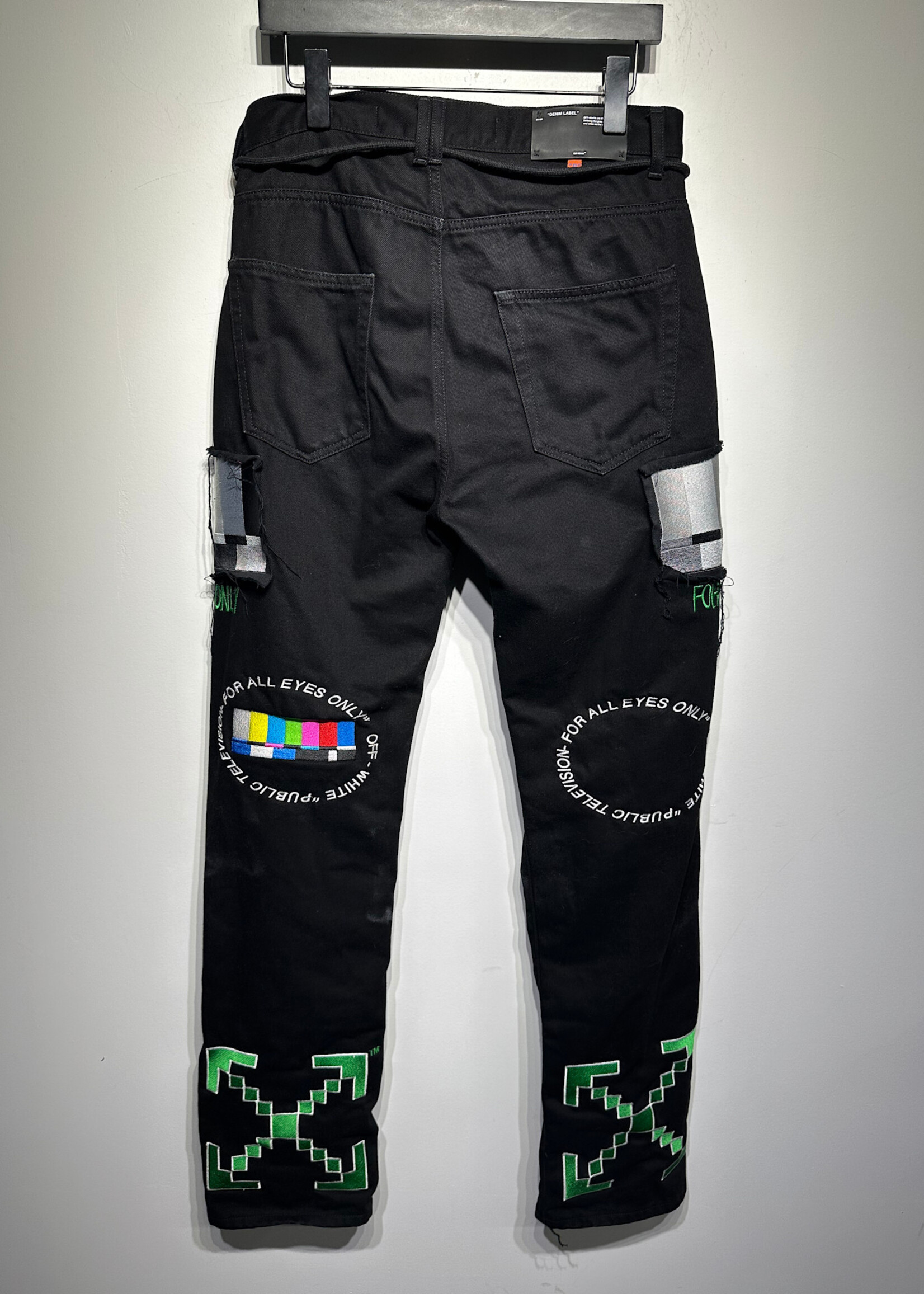 Off-White x EV Bravado Patch Pants Unisex 31