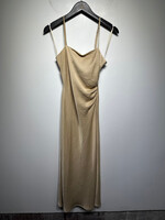NWT House of Harlow Gold Satin Dress XS