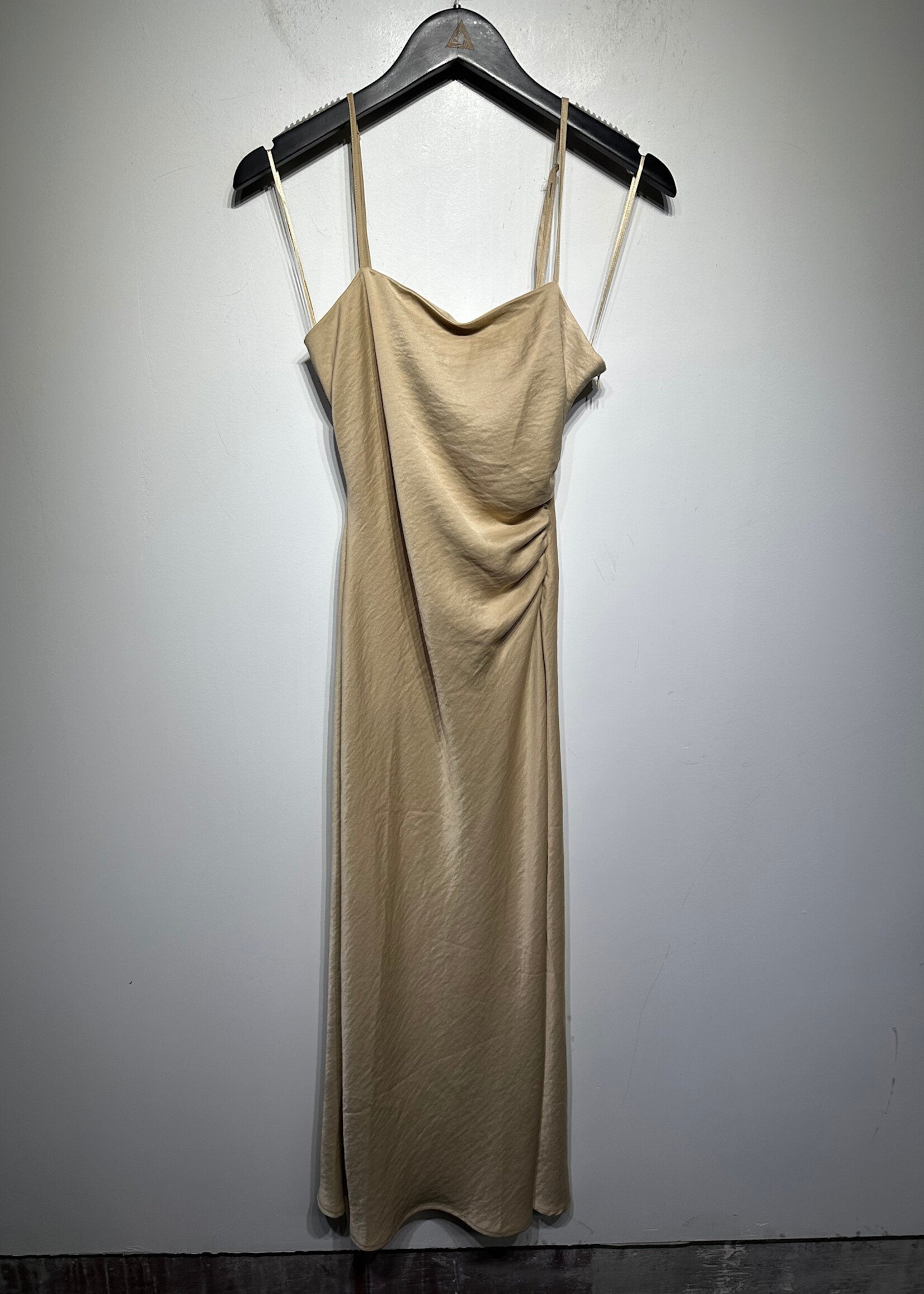NWT House of Harlow Gold Satin Dress XS