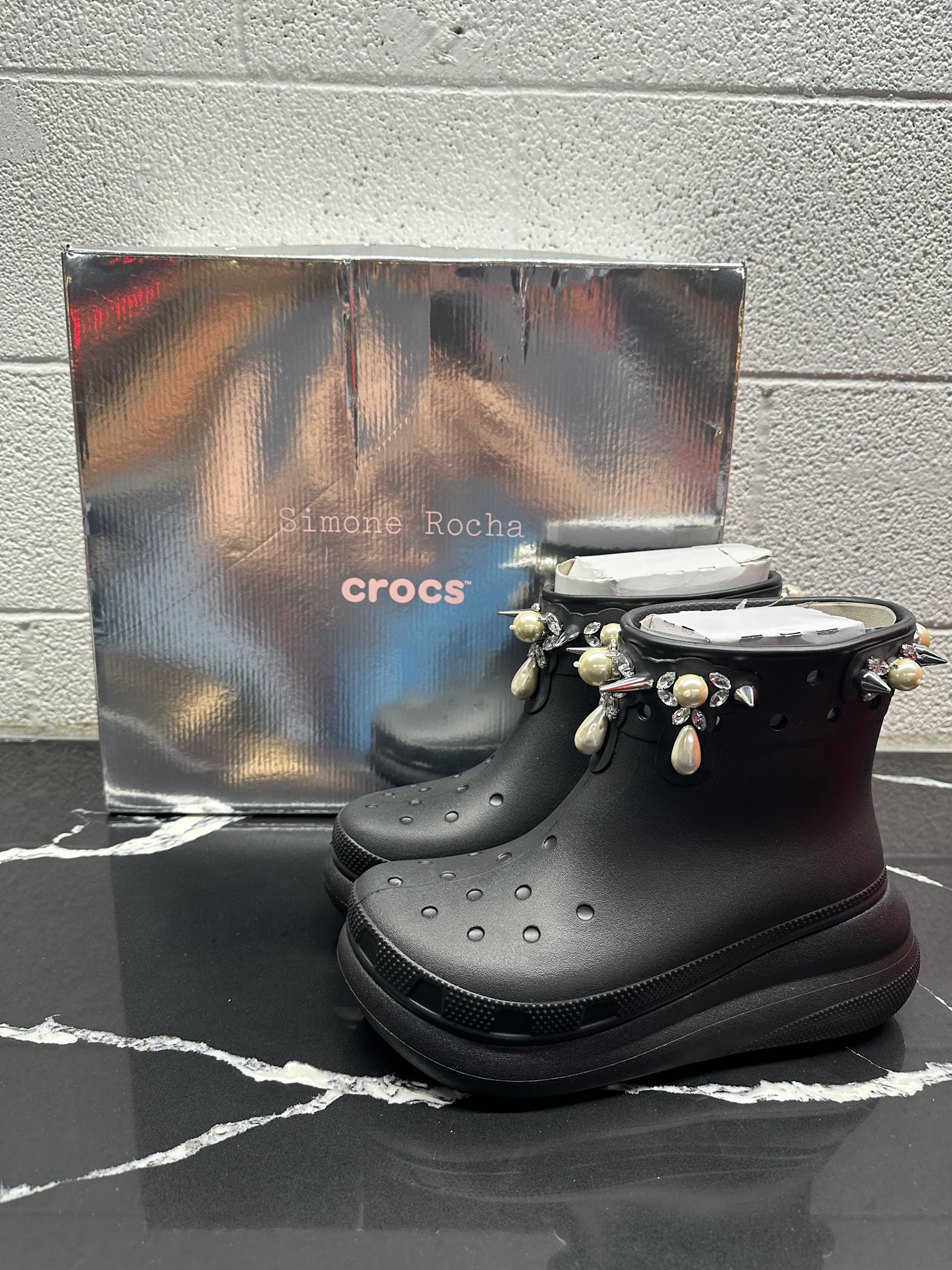 simone-rocha-black-croc-boots-