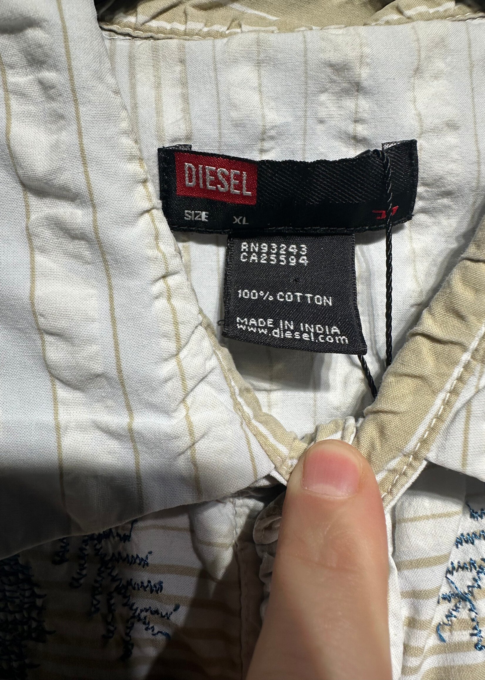 Diesel Y2K White Tan LS B/U XL