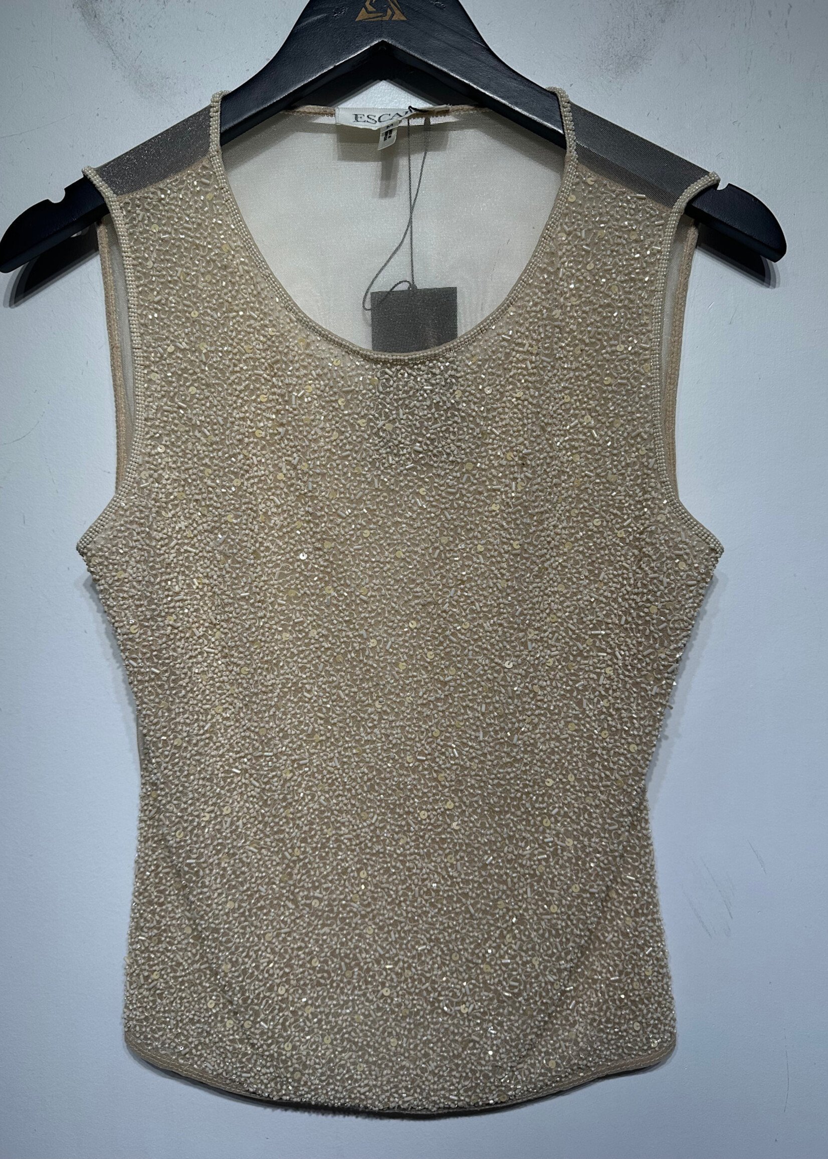 Escada Lace Embellished Vintage Tank M
