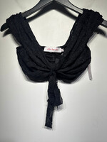 NWT Lisa Says Gah Black Lace Bra Top S