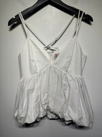 NWT Cinqasept White Poof Bottom Tank Fem M