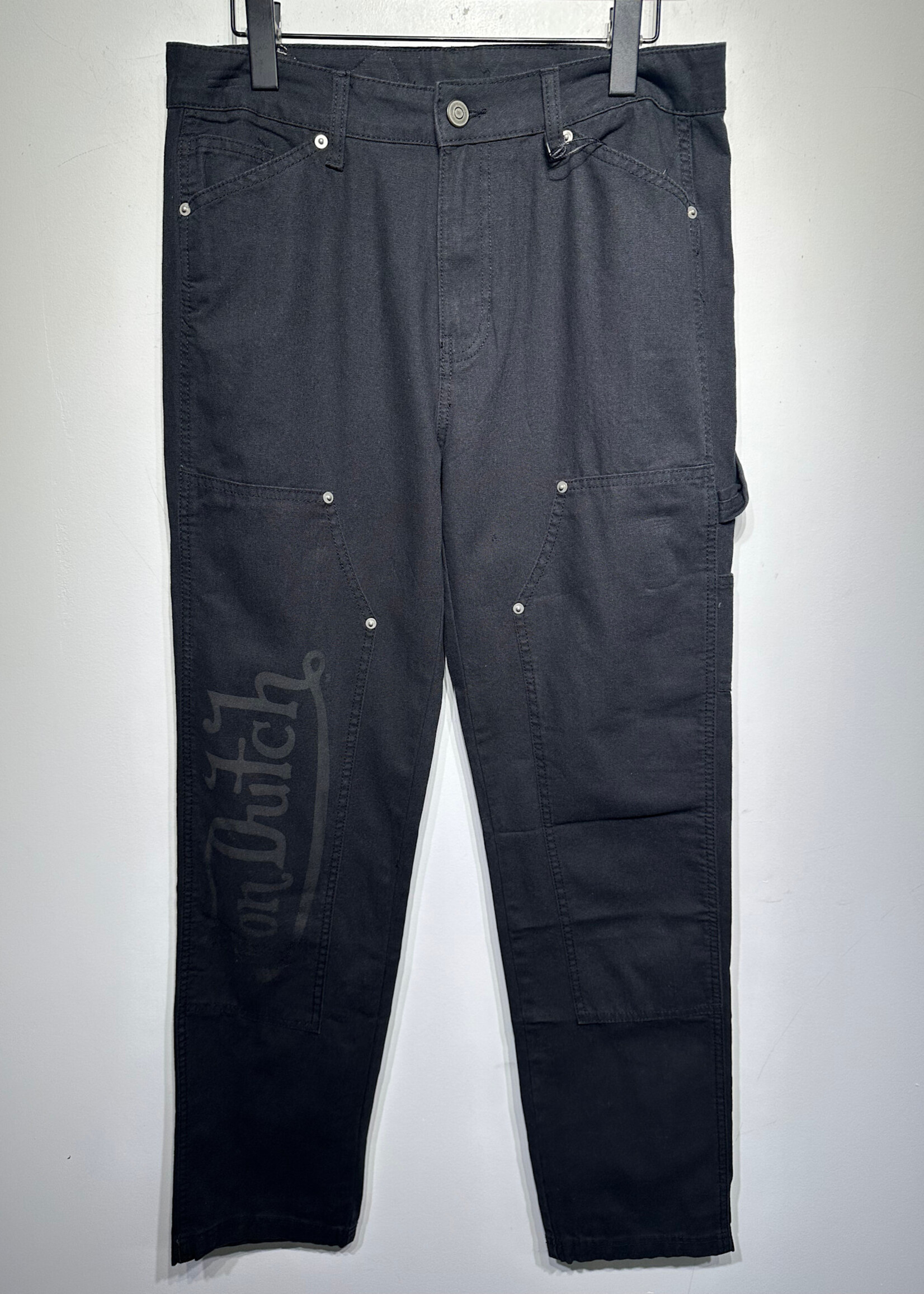 NWT Von Dutch Black Double Knees Unisex 30 x 32