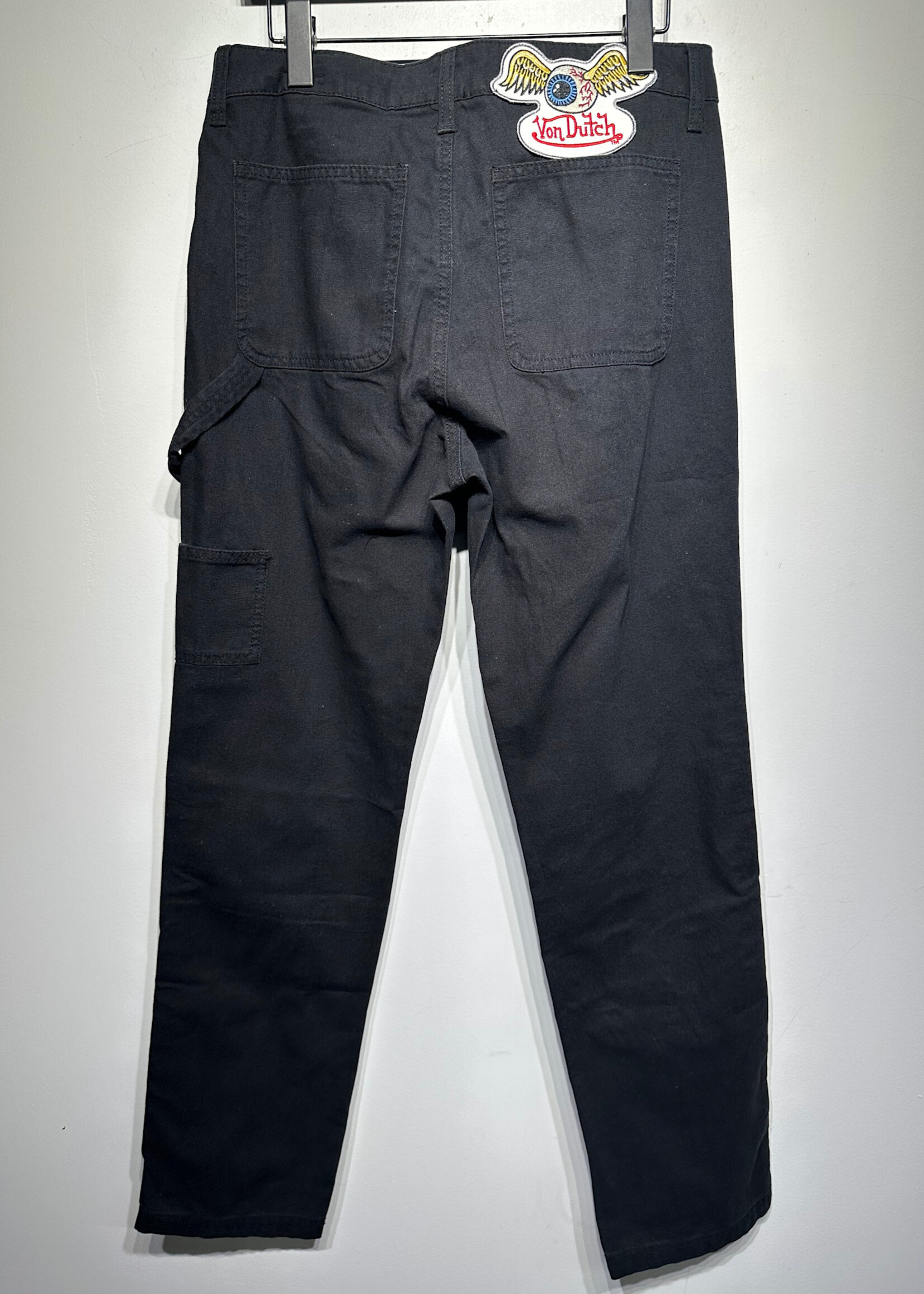 NWT Von Dutch Black Double Knees Unisex 30 x 32