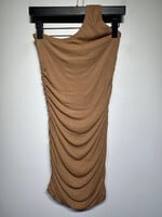 NWT L'Space Tan Ruched Dress M
