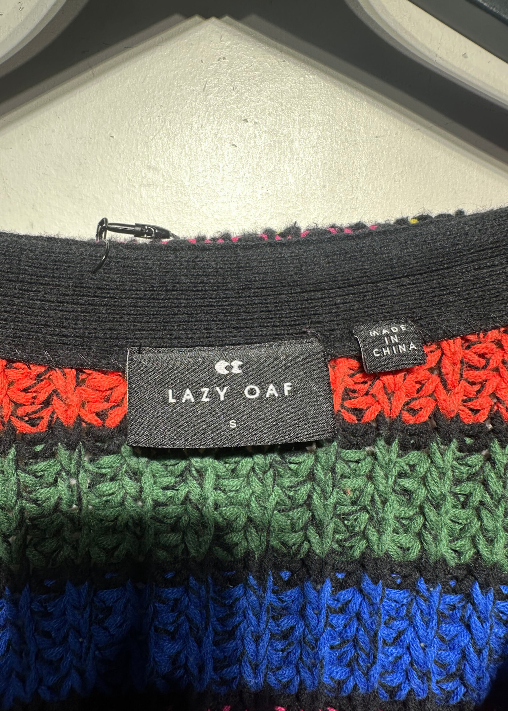 Lazy Oaf Multicolor Knit Cardigan Masc S