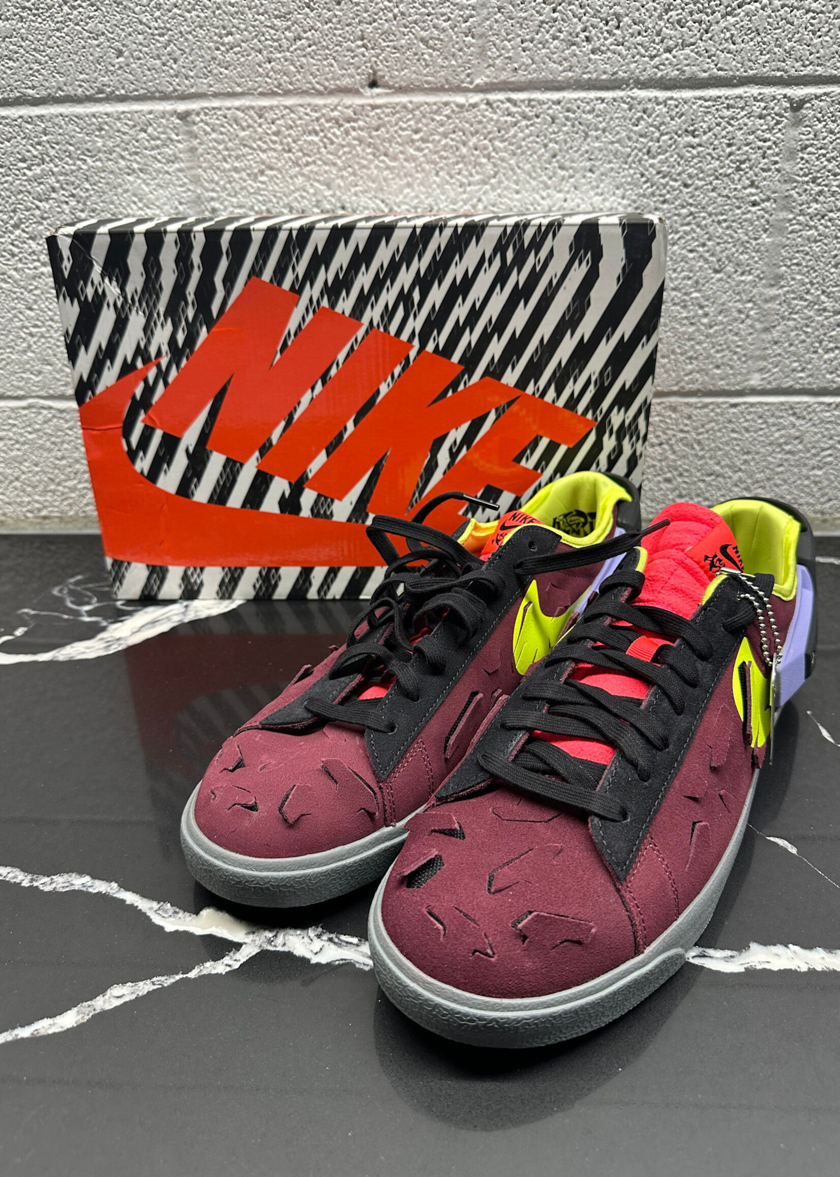 Nike Blazer Low x Acronym Night Maroon 12
