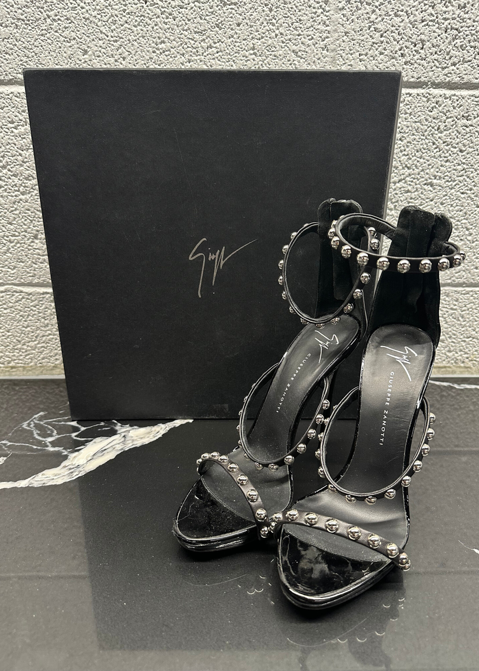 Giuseppi Zanotti Studded Patent Heels 36.5/6.5
