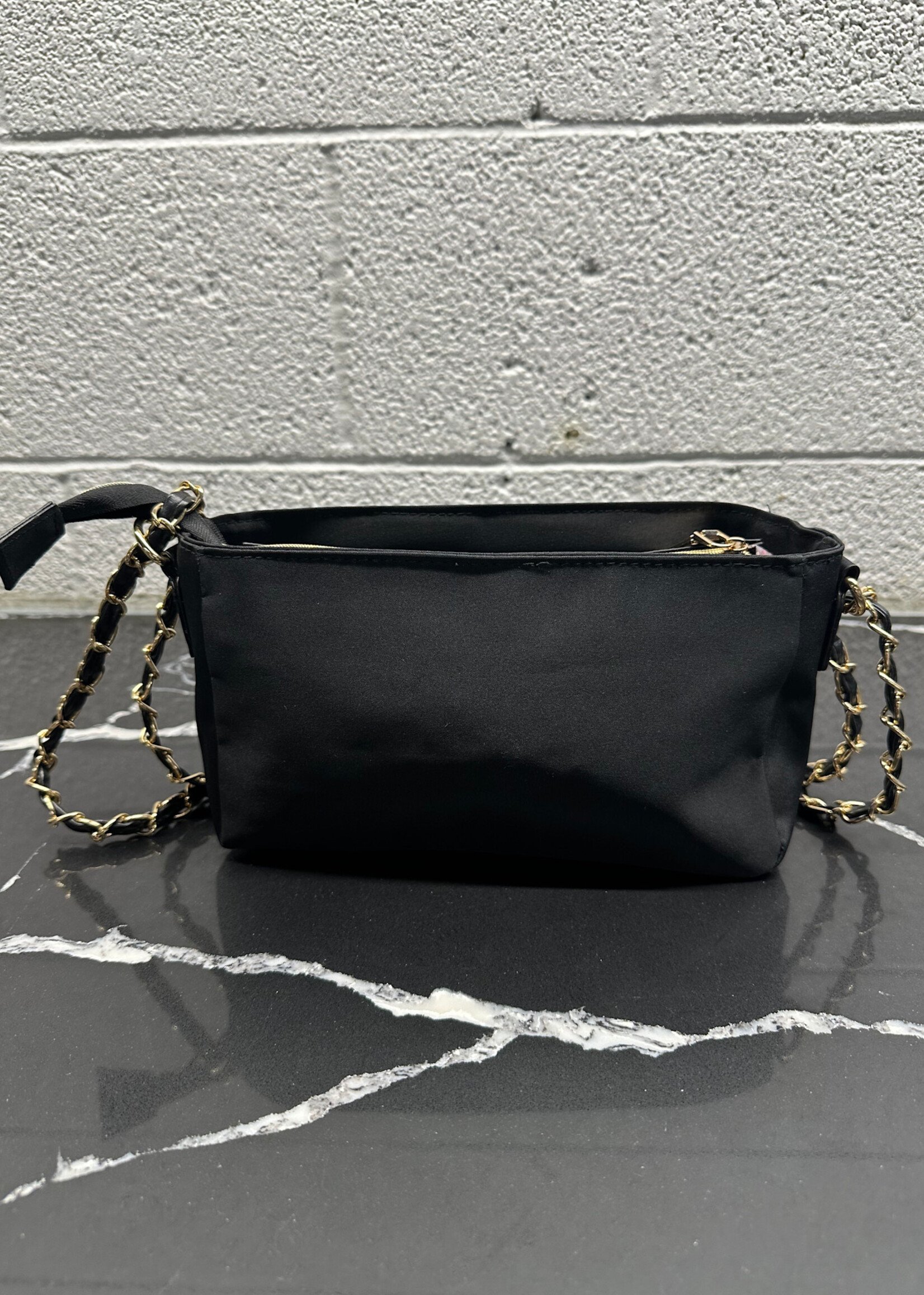 Chanel Black Nylon Parfum Purse