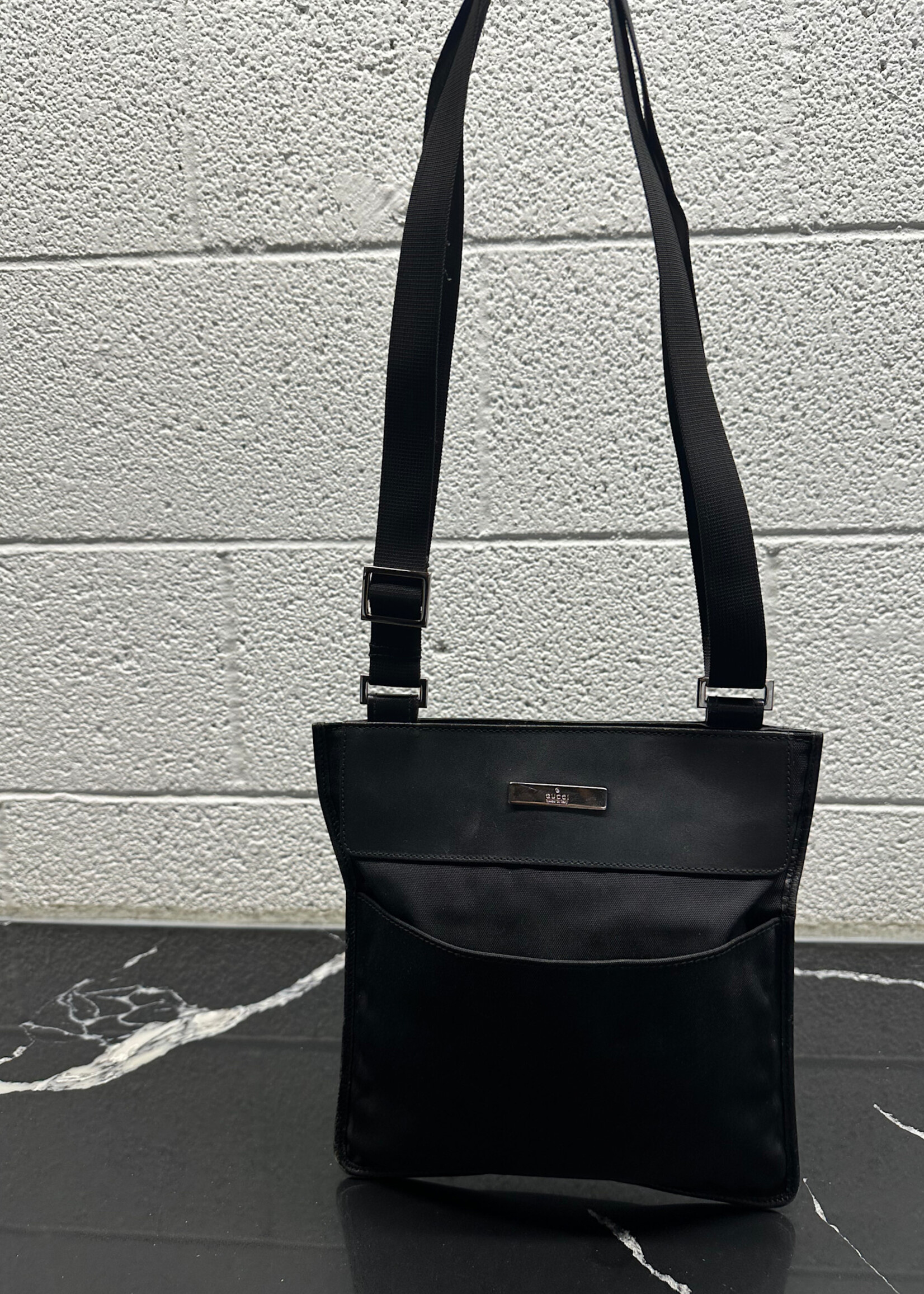 Gucci Black Nylon Side Bag