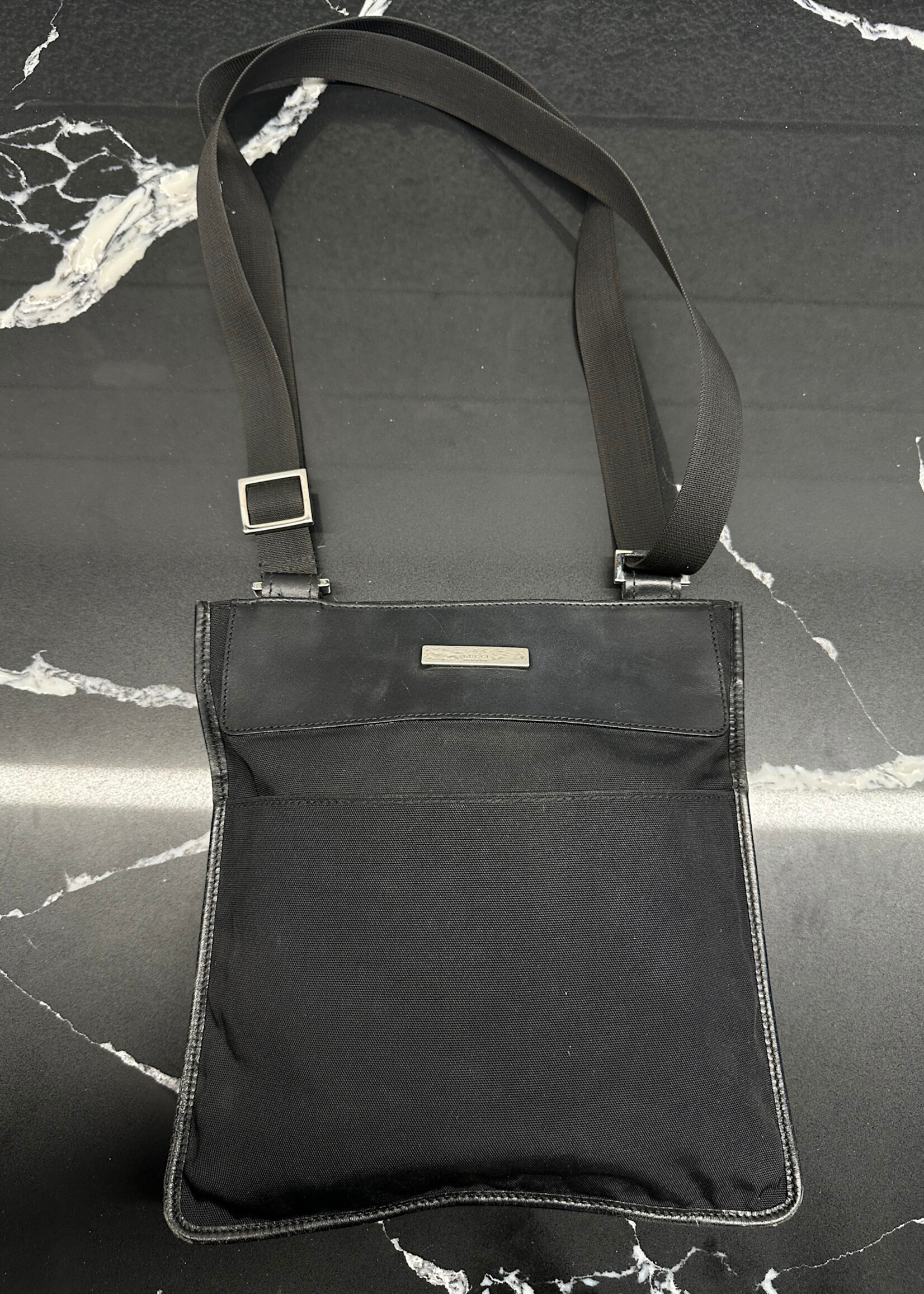Gucci Black Nylon Side Bag