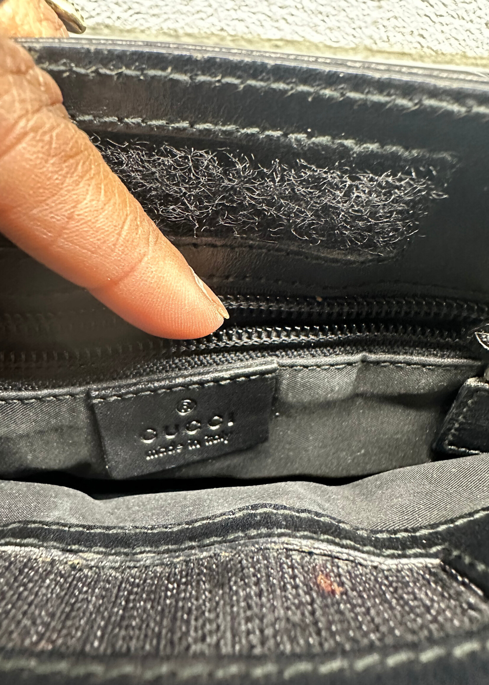 Gucci Black Nylon Side Bag