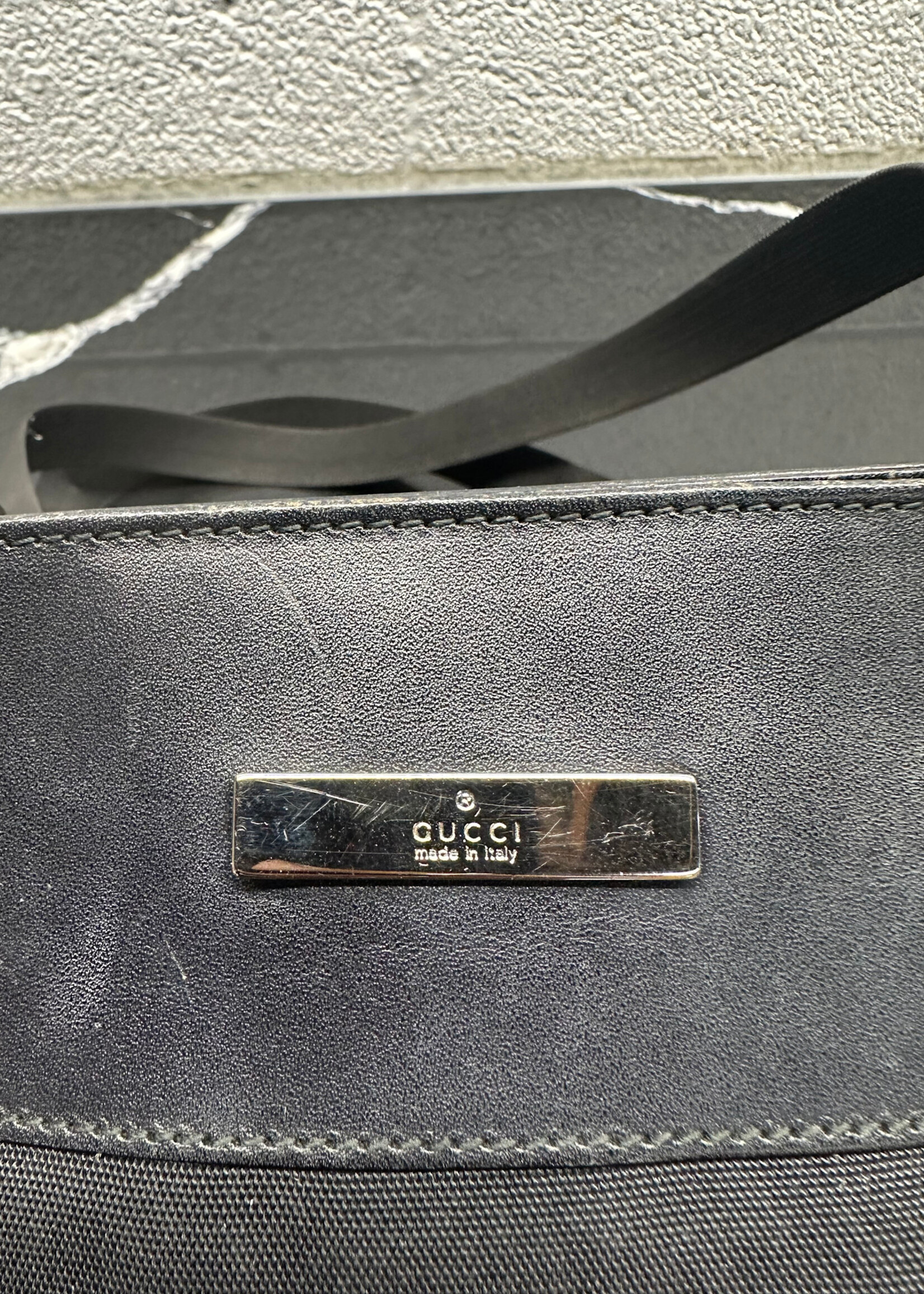Gucci Black Nylon Side Bag