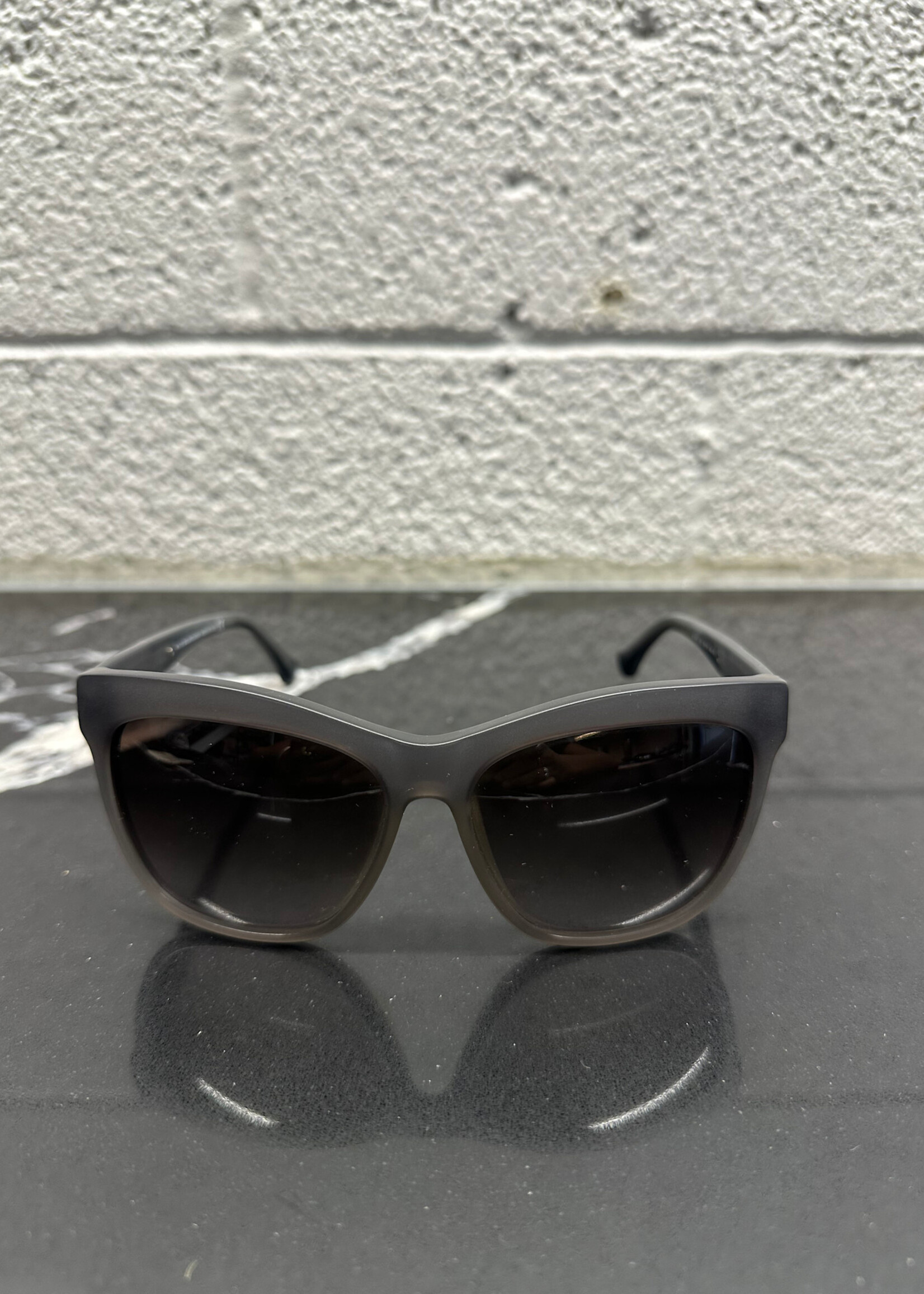 Balenciaga Gray Frame Sunglasses With Case OS