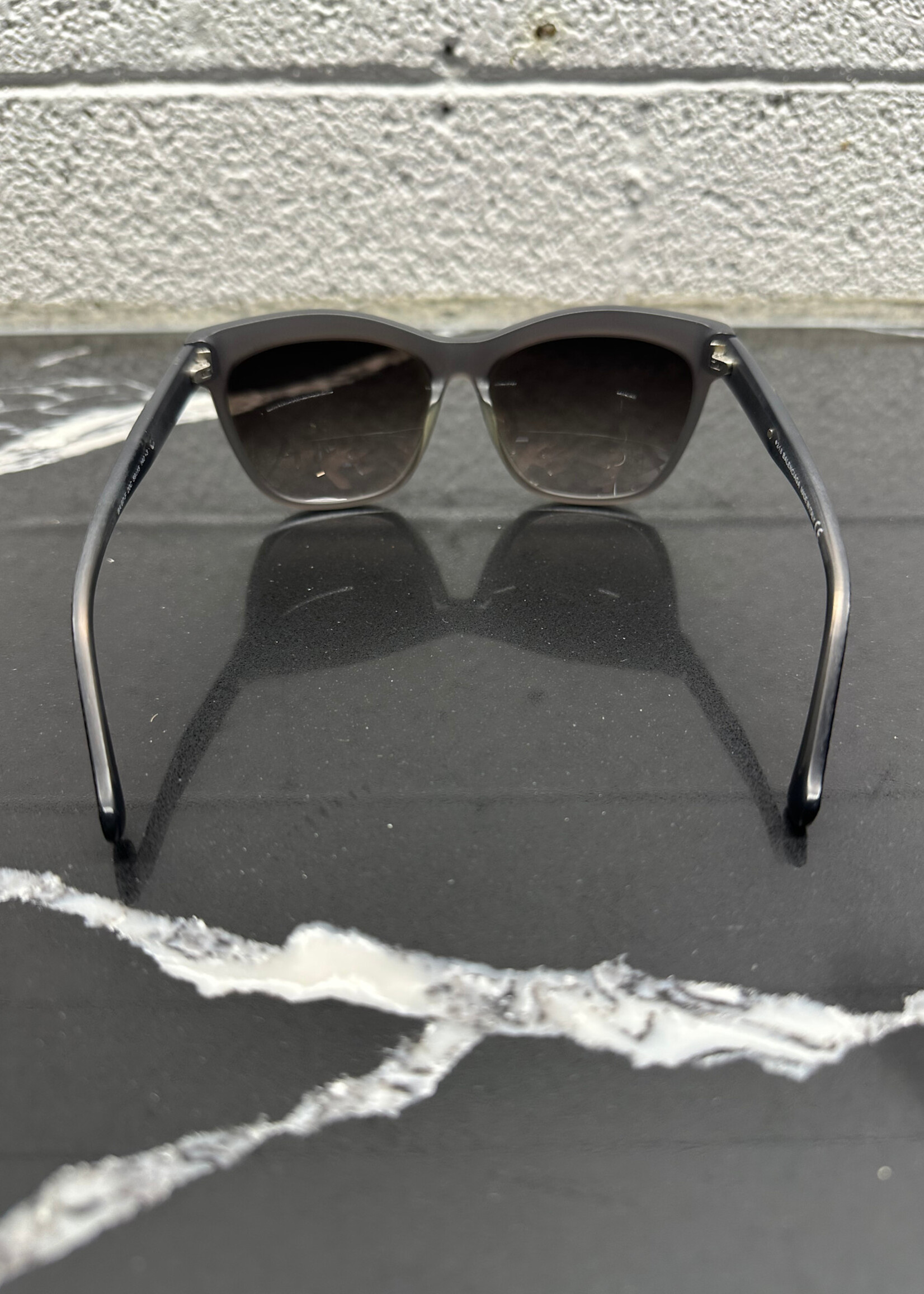 Balenciaga Gray Frame Sunglasses With Case OS