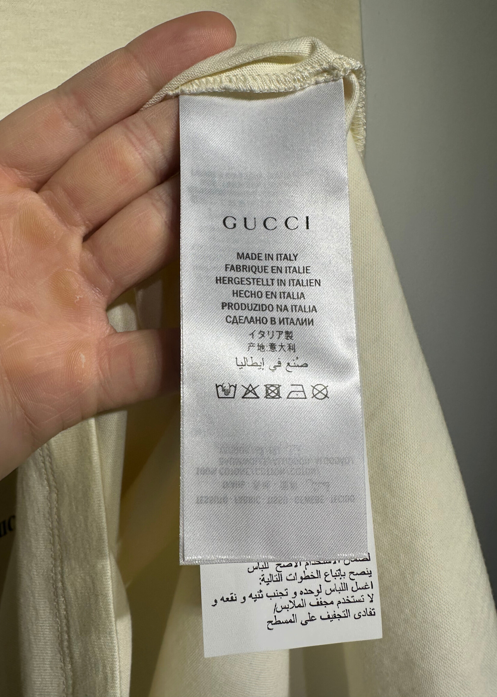 Gucci Cities White Tee Masc XL