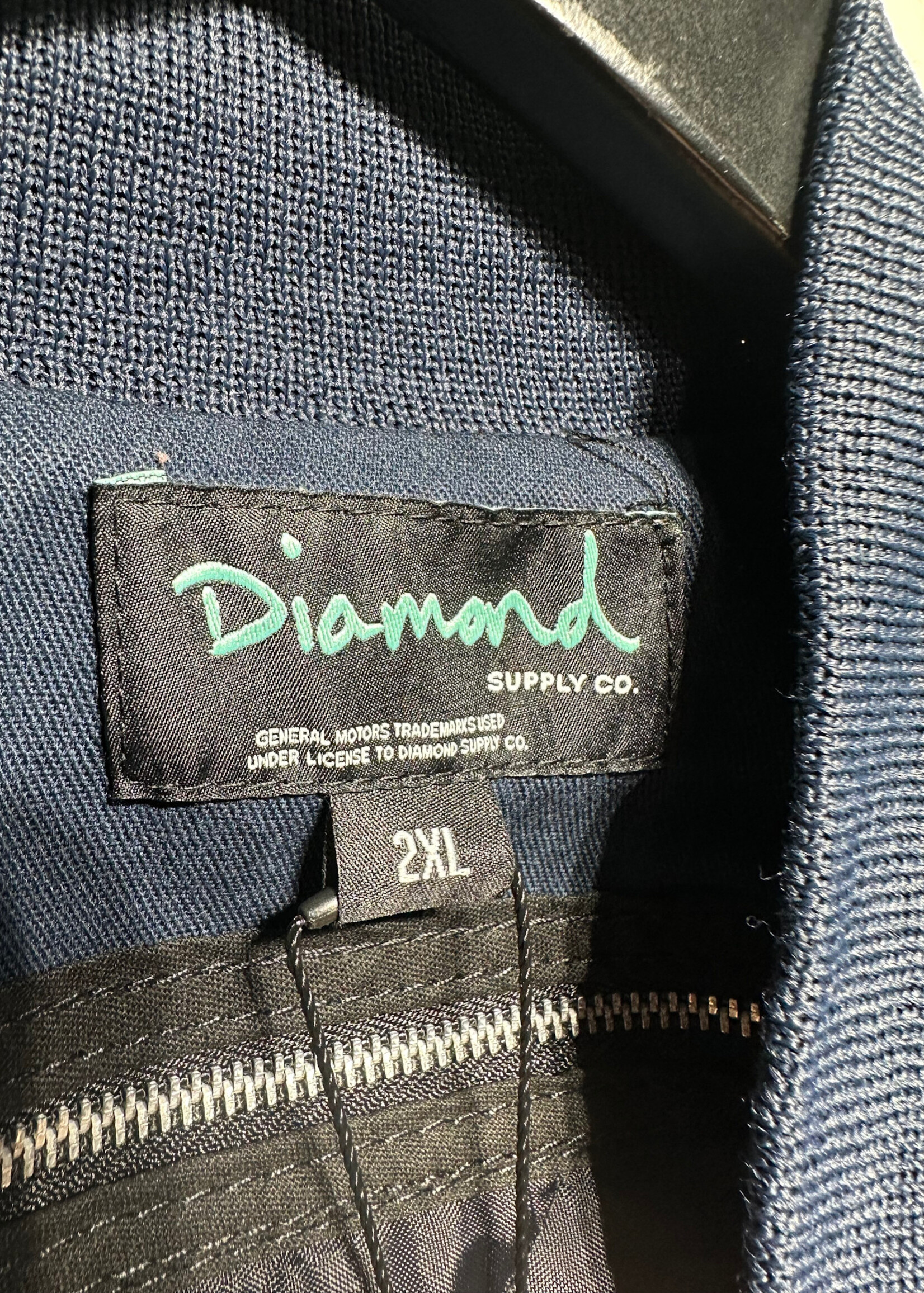 Diamond Supply Navy Chevy Jacket Masc 2XL