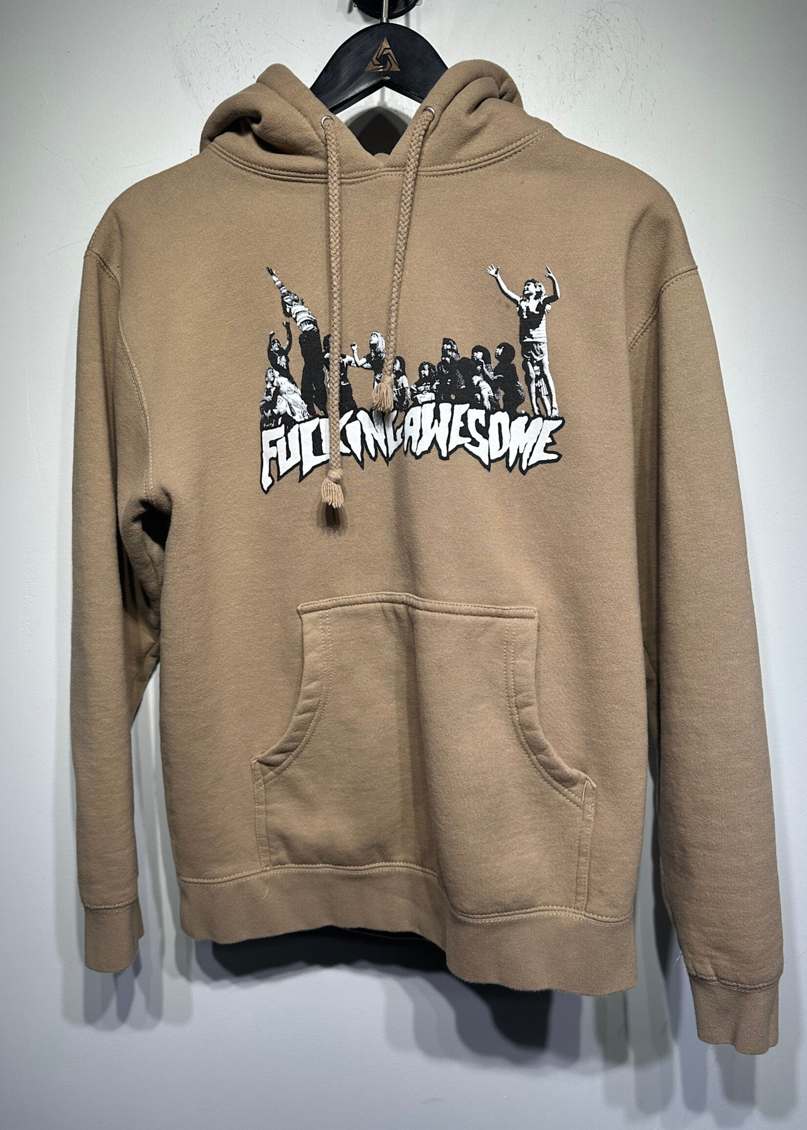 Fucking Awesome Tan Logo Hoodie S