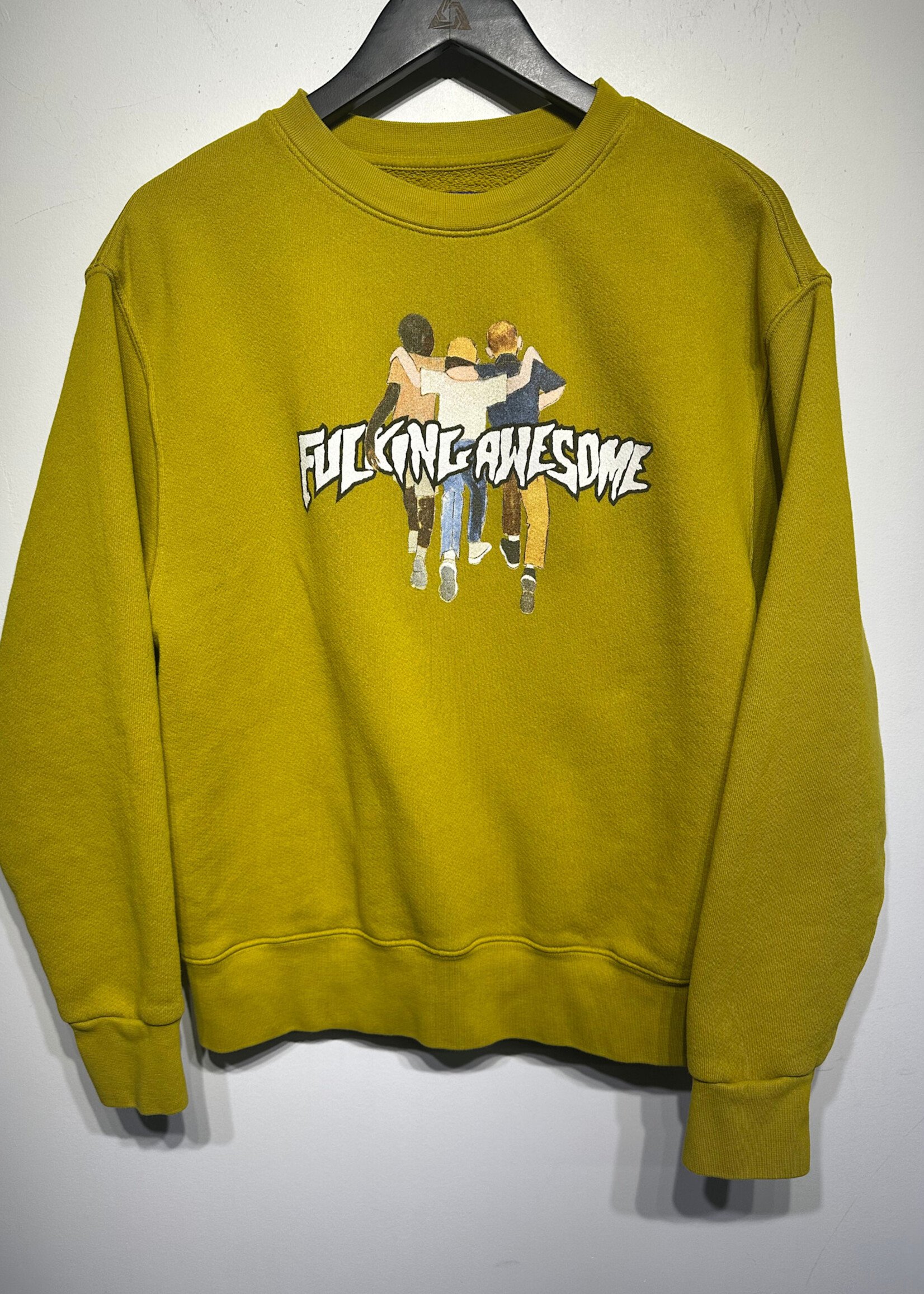 Fucking Awesome Greenish Yellow Sweater S