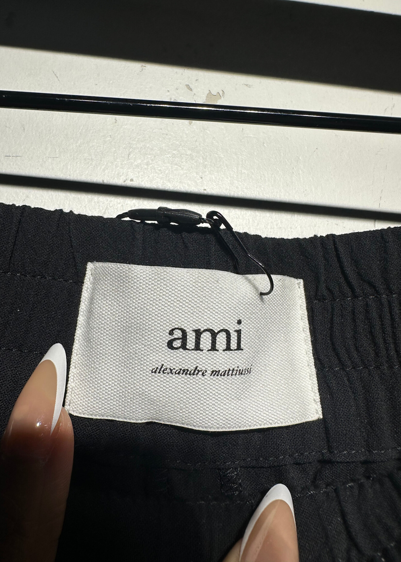 Ami Paris Black Stretch Dress Short Unisex 30