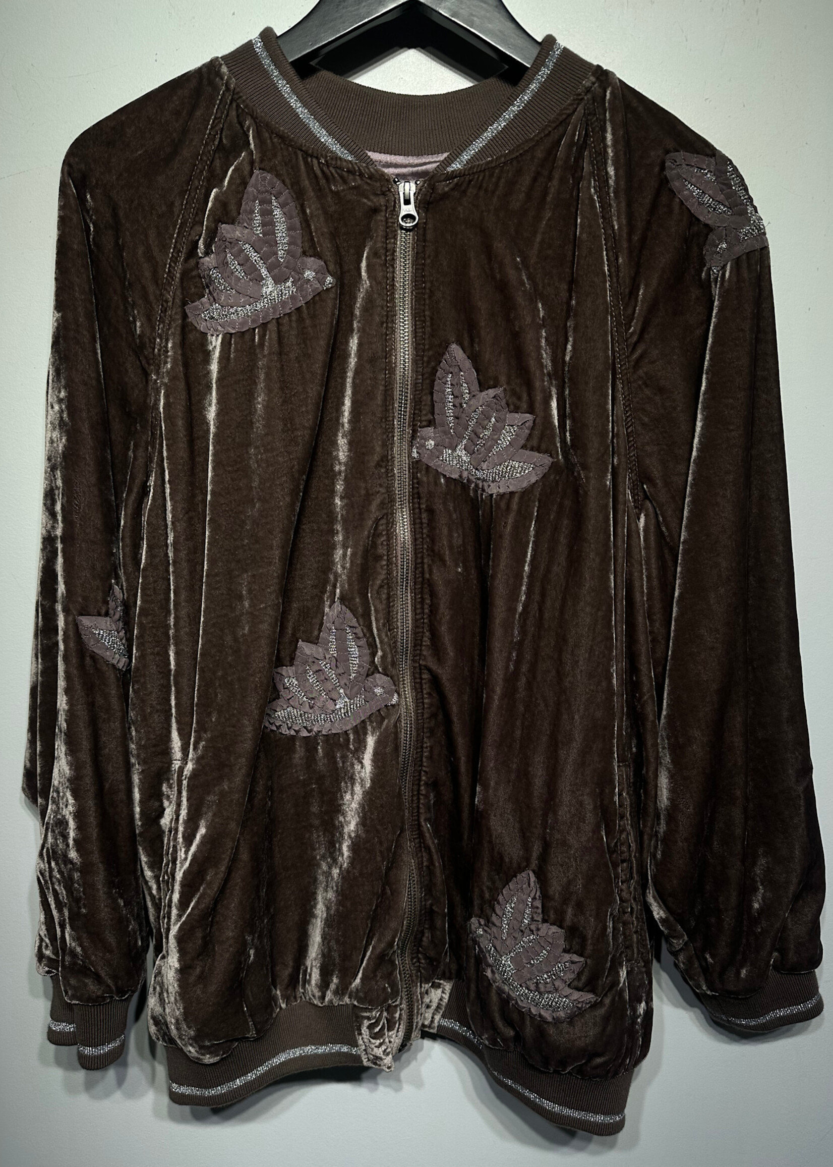 Hei Hei Anthropologie Velvet Bird Jacket Fem S