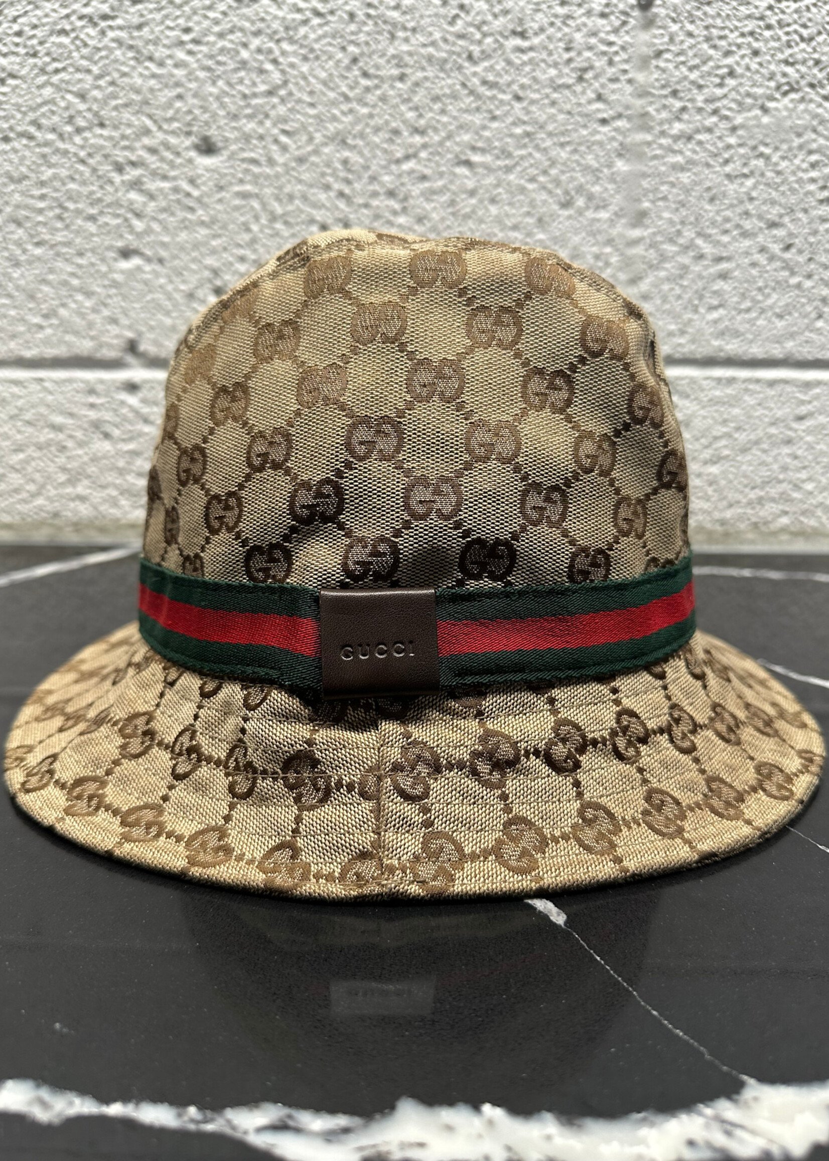 VINTAGE GUCCI MONOGRAM BUCKET HAT