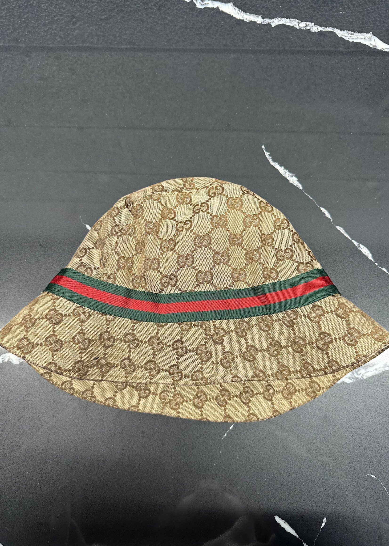 VINTAGE GUCCI MONOGRAM BUCKET HAT