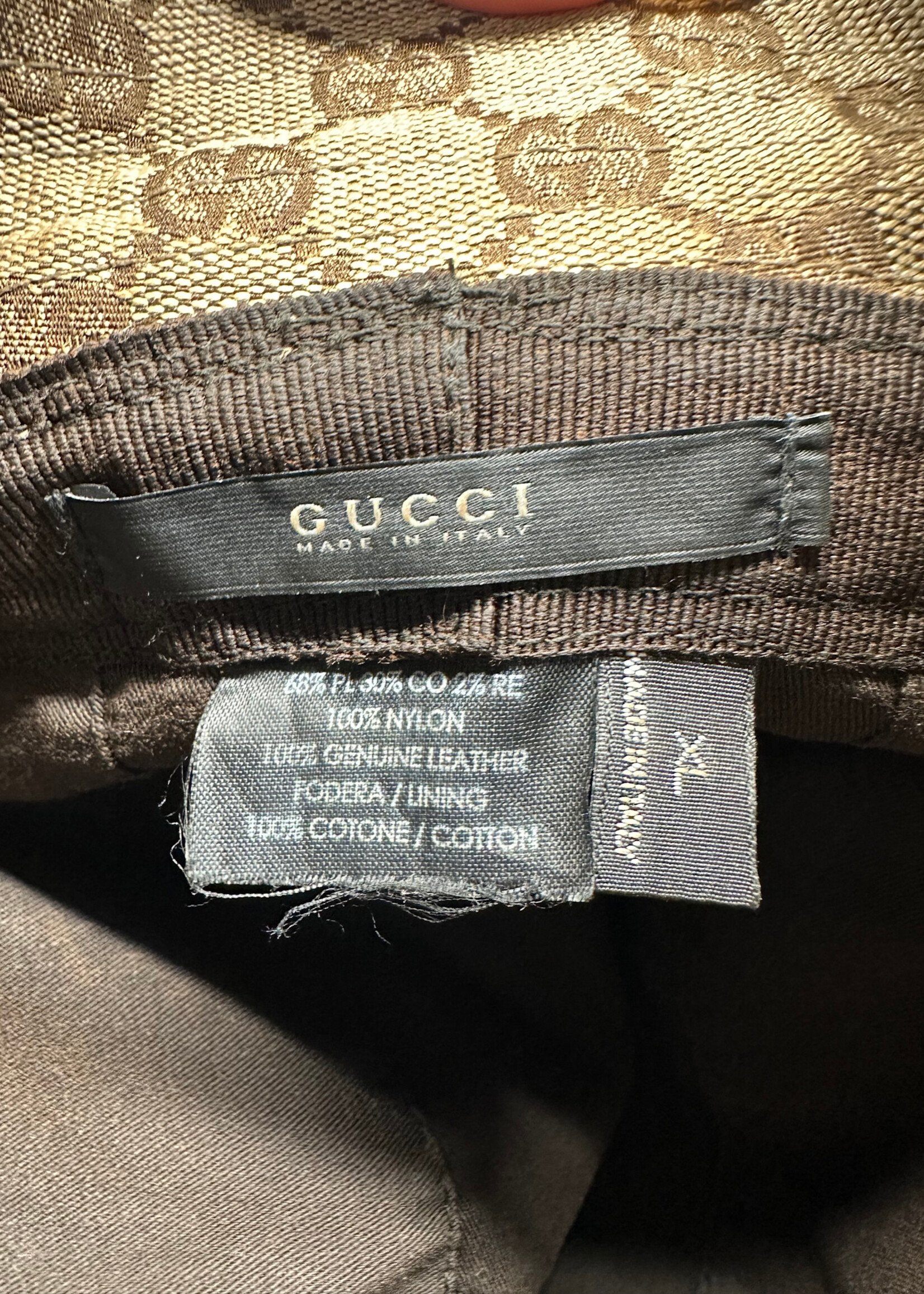 VINTAGE GUCCI MONOGRAM BUCKET HAT