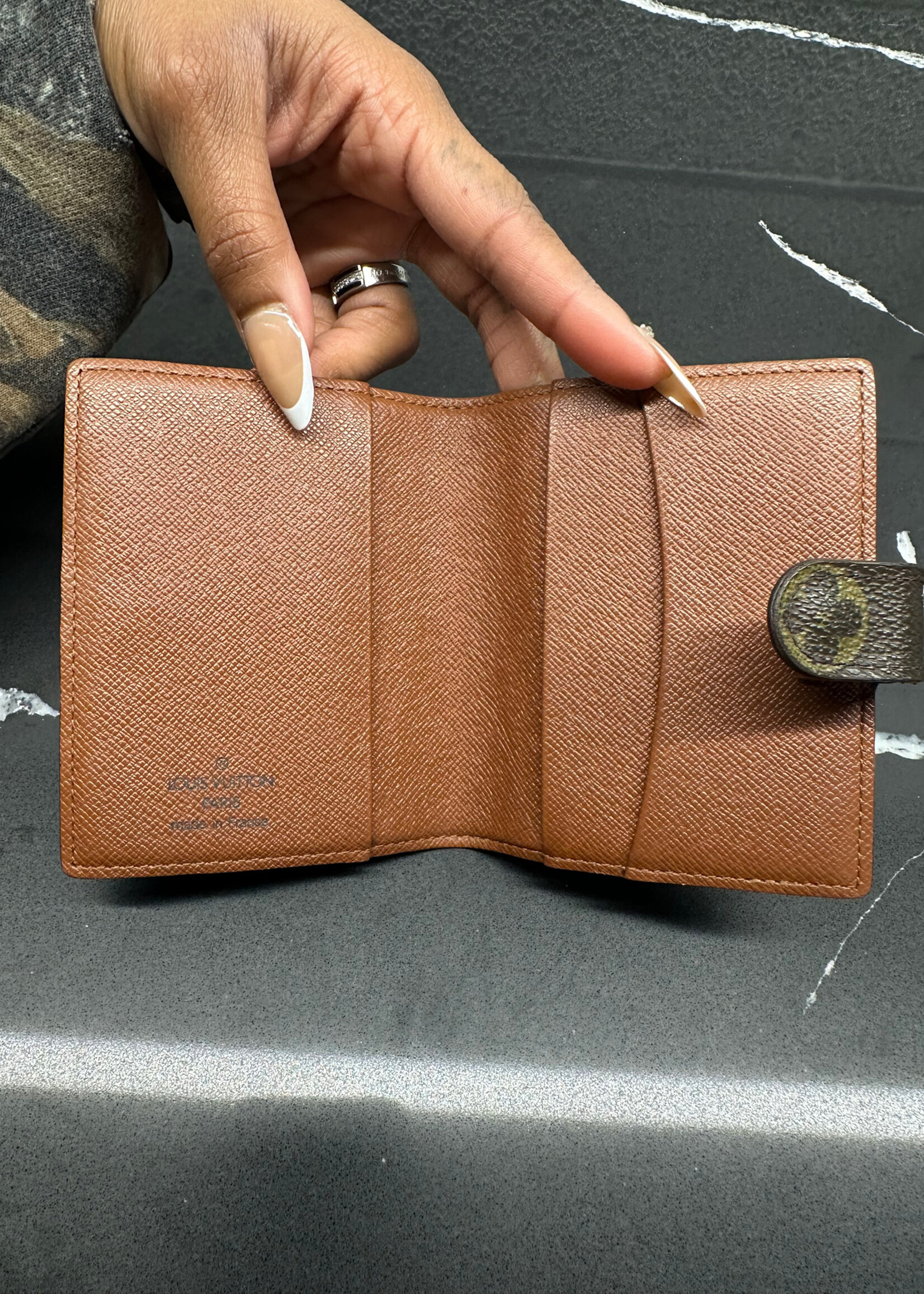 LV BROWN MONOGRAM CARD HOLDER