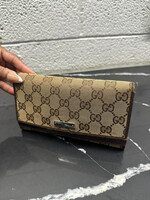 GUCCI BROWN MONOGRAM WALLET